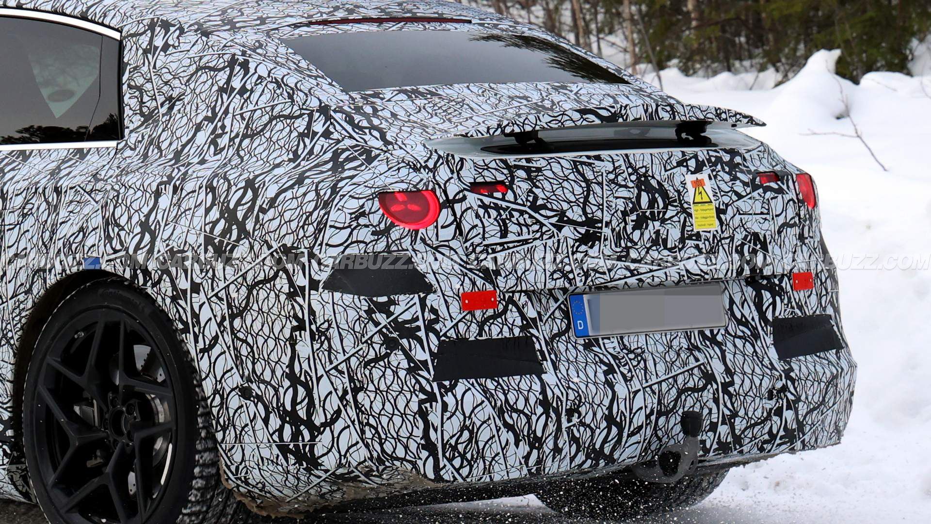 Hot Mercedes-AMG C-Class EQ Spied Trying To Use 800 HP In The Snow