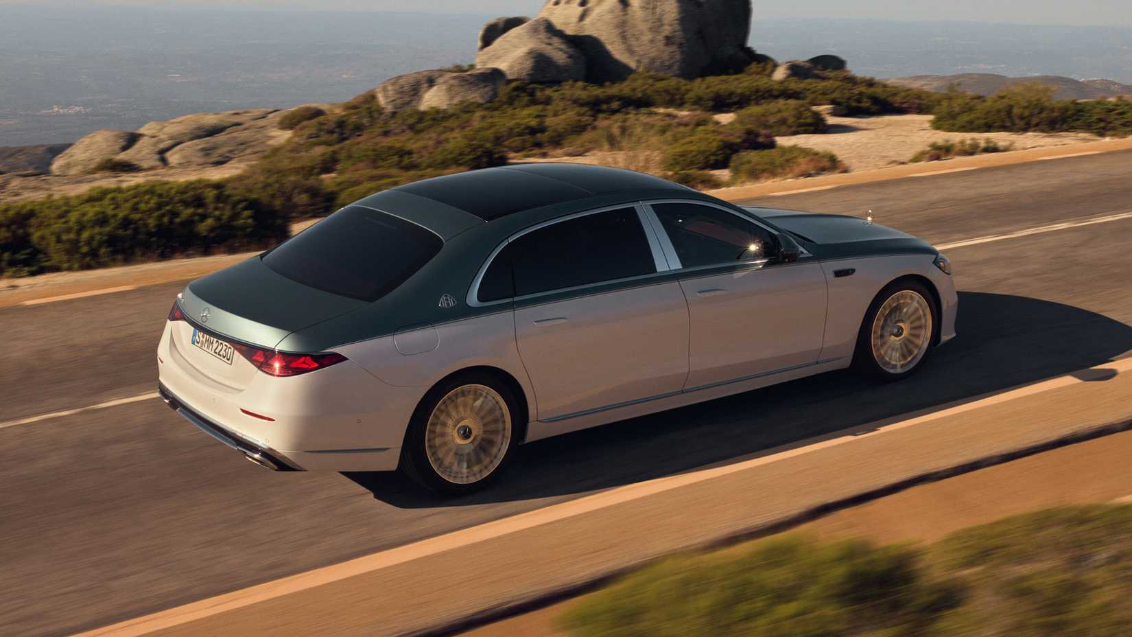 2027 Mercedes-Maybach S-Class rear three-quarter