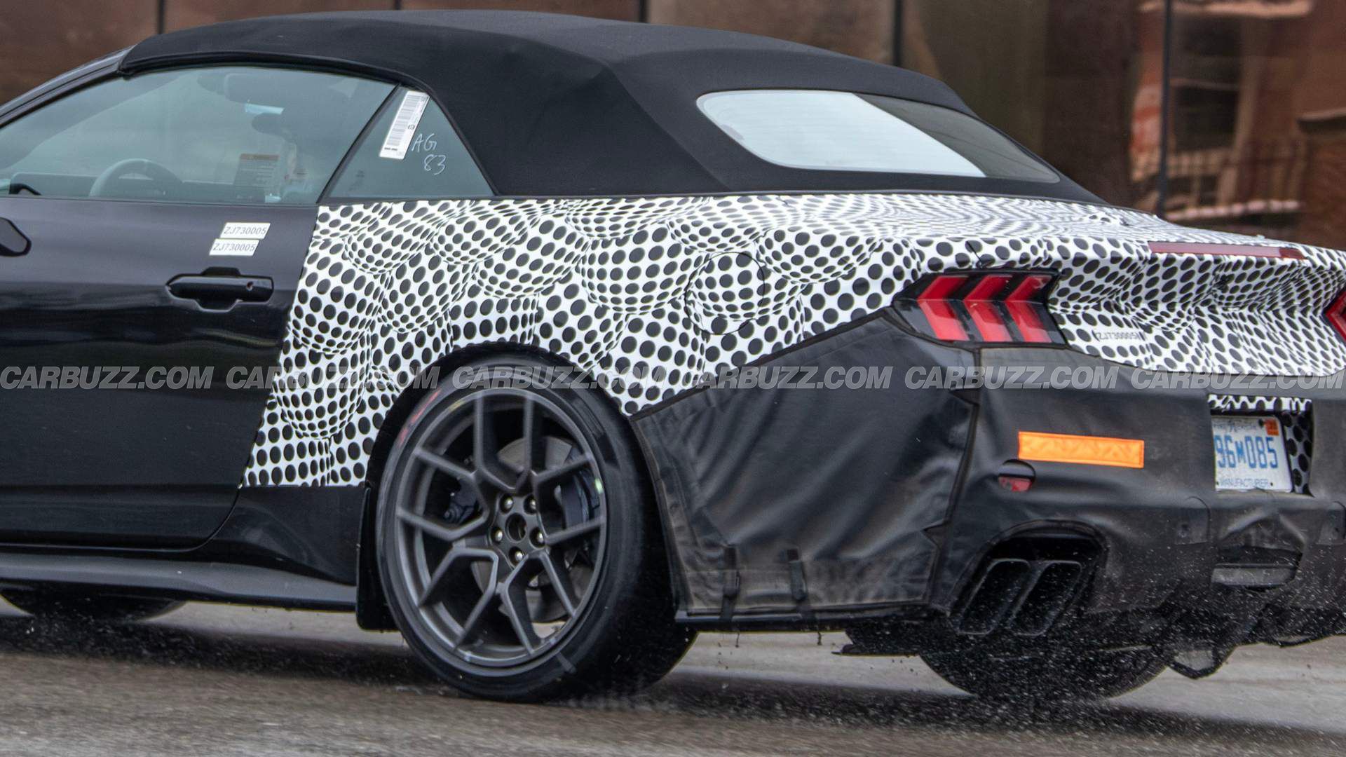 Spied: Ford Mustang Dark Horse SC Convertible Prototype Caught In Detroit 