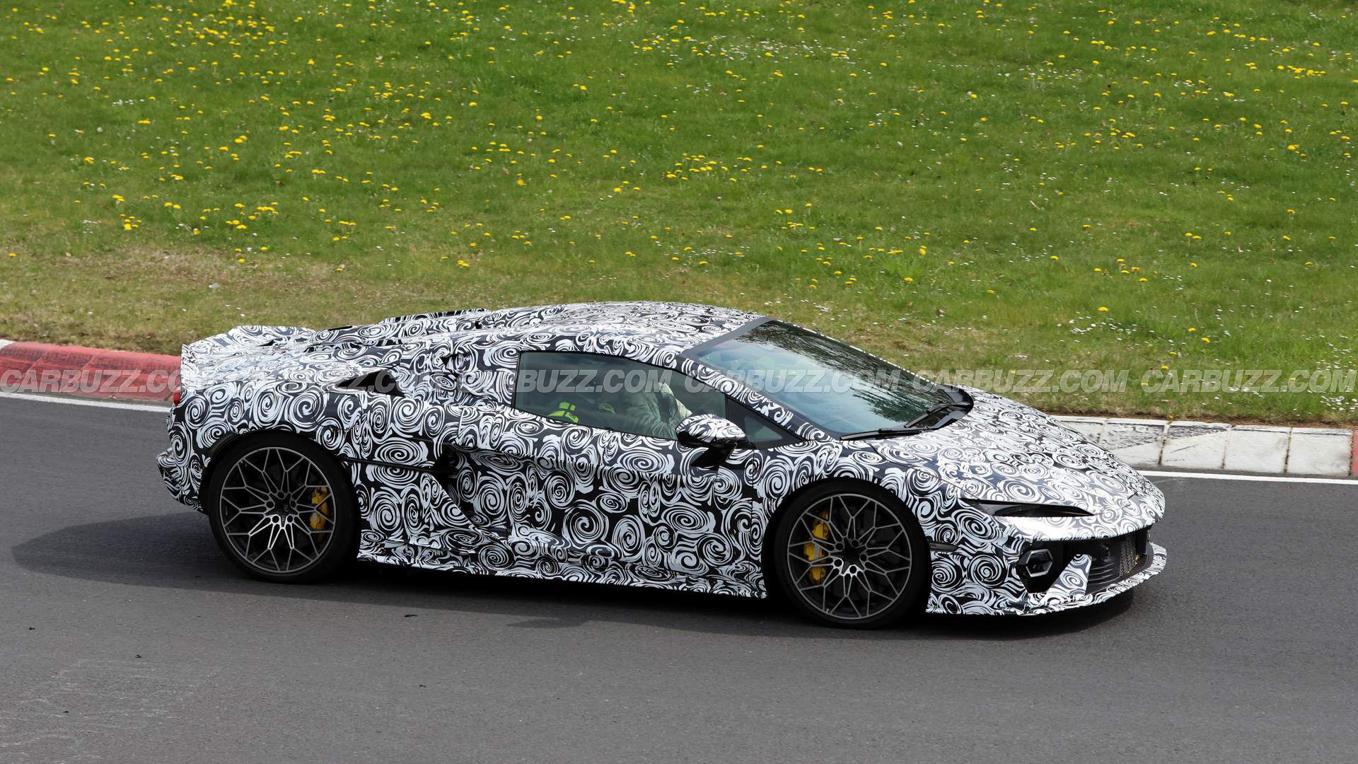 Spied: The Latest Entry-Level Lambo Is About To Lose Its Roof
