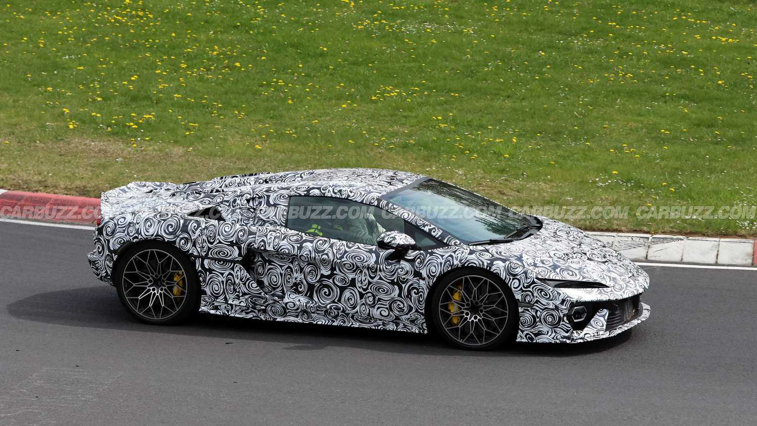 Base Level Lambo Spied: The Latest Entry-Level Lambo Is About To Lose Its Roof