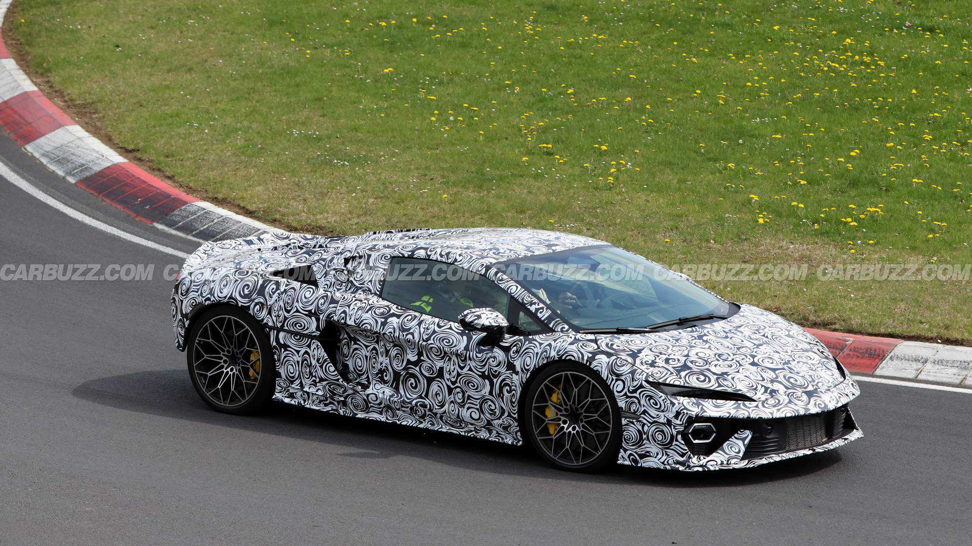 Base Level Lambo Spied: The Latest Entry-Level Lambo Is About To Lose Its Roof
