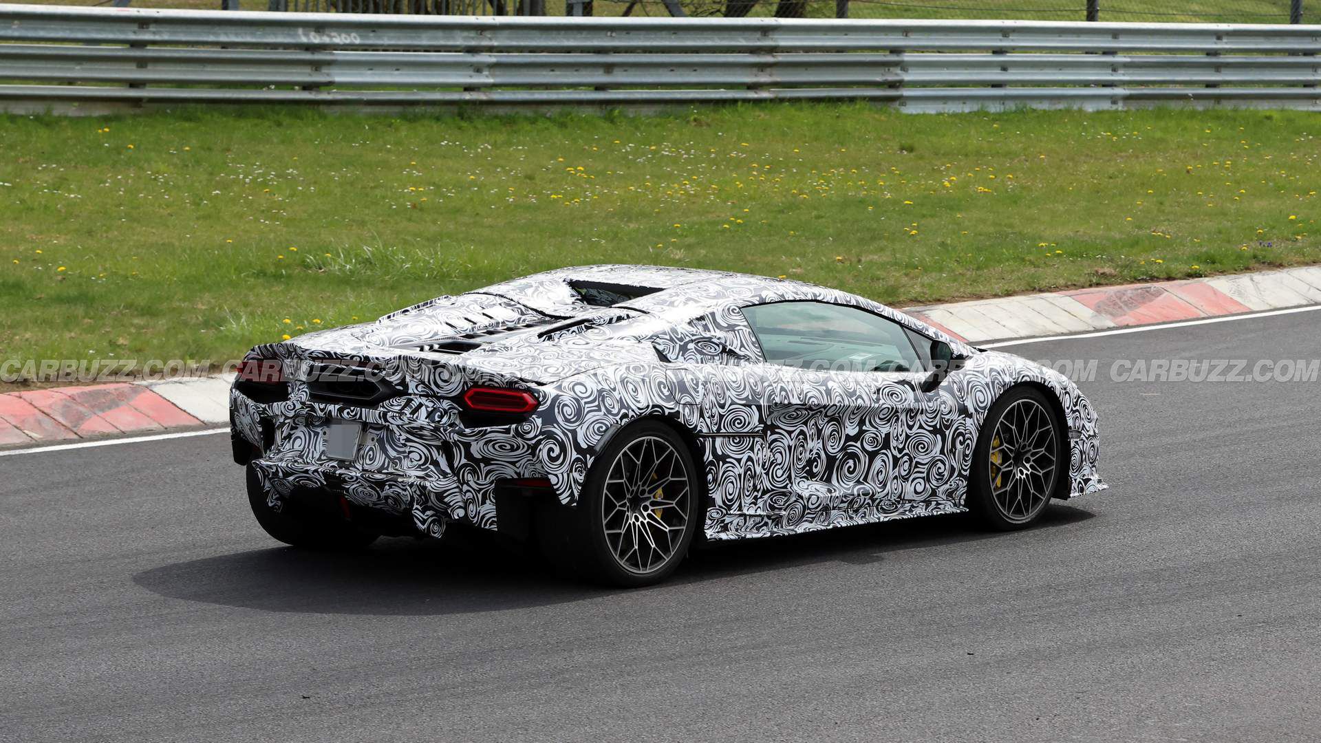Spied: The Latest Entry-Level Lambo Is About To Lose Its Roof