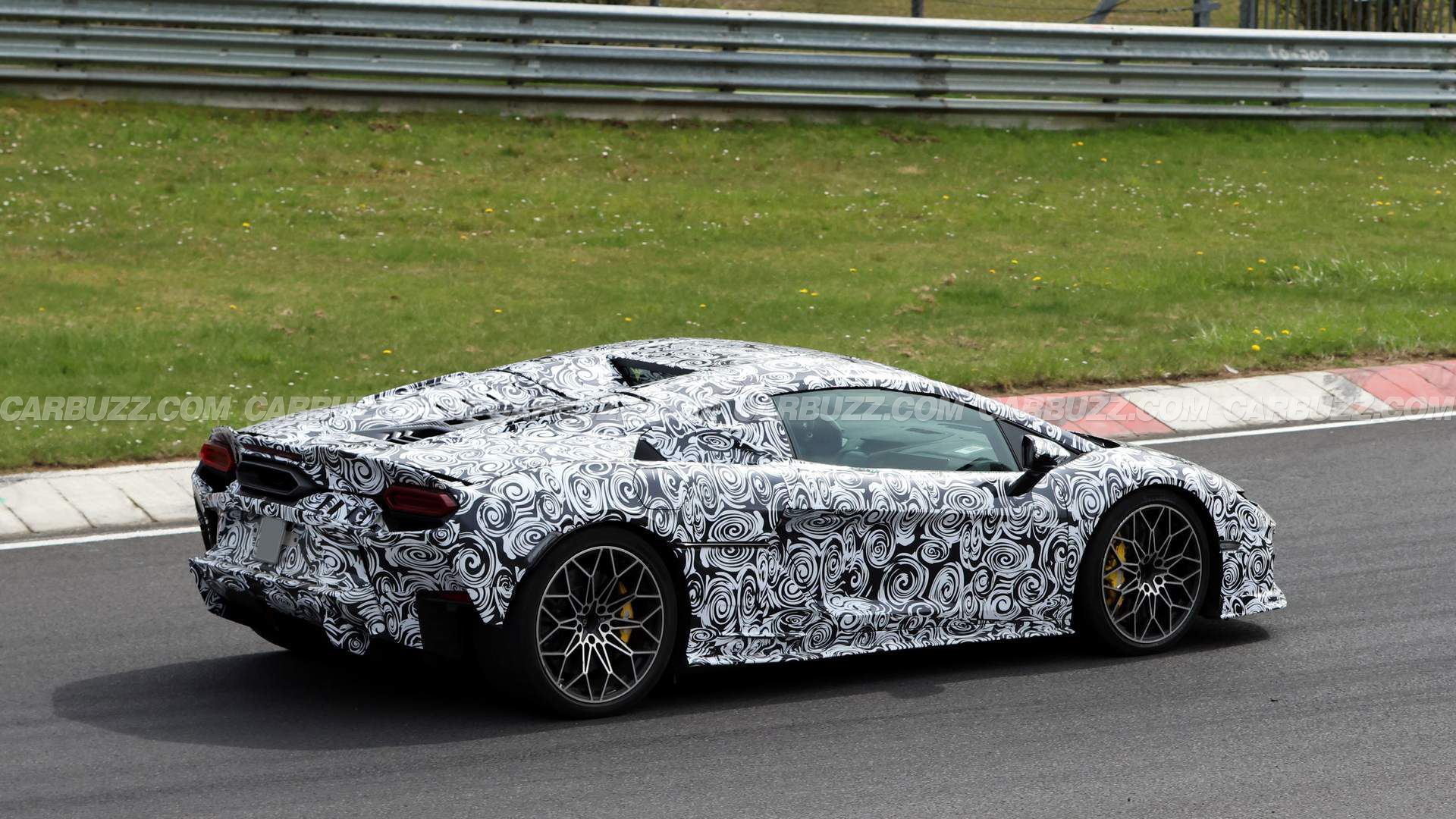 Spied: The Latest Entry-Level Lambo Is About To Lose Its Roof