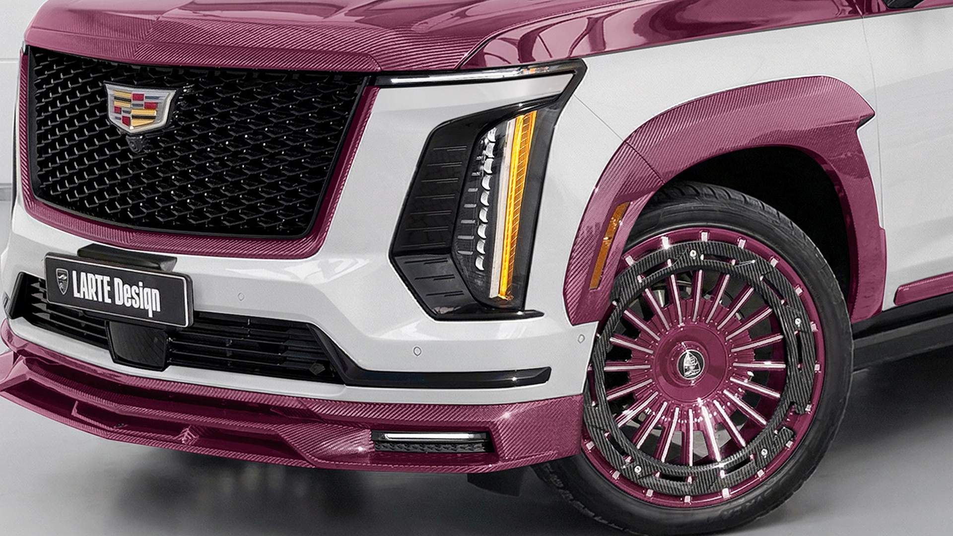 Larte Design Creates Pink Carbon Fiber For Custom Cadillac Escalade