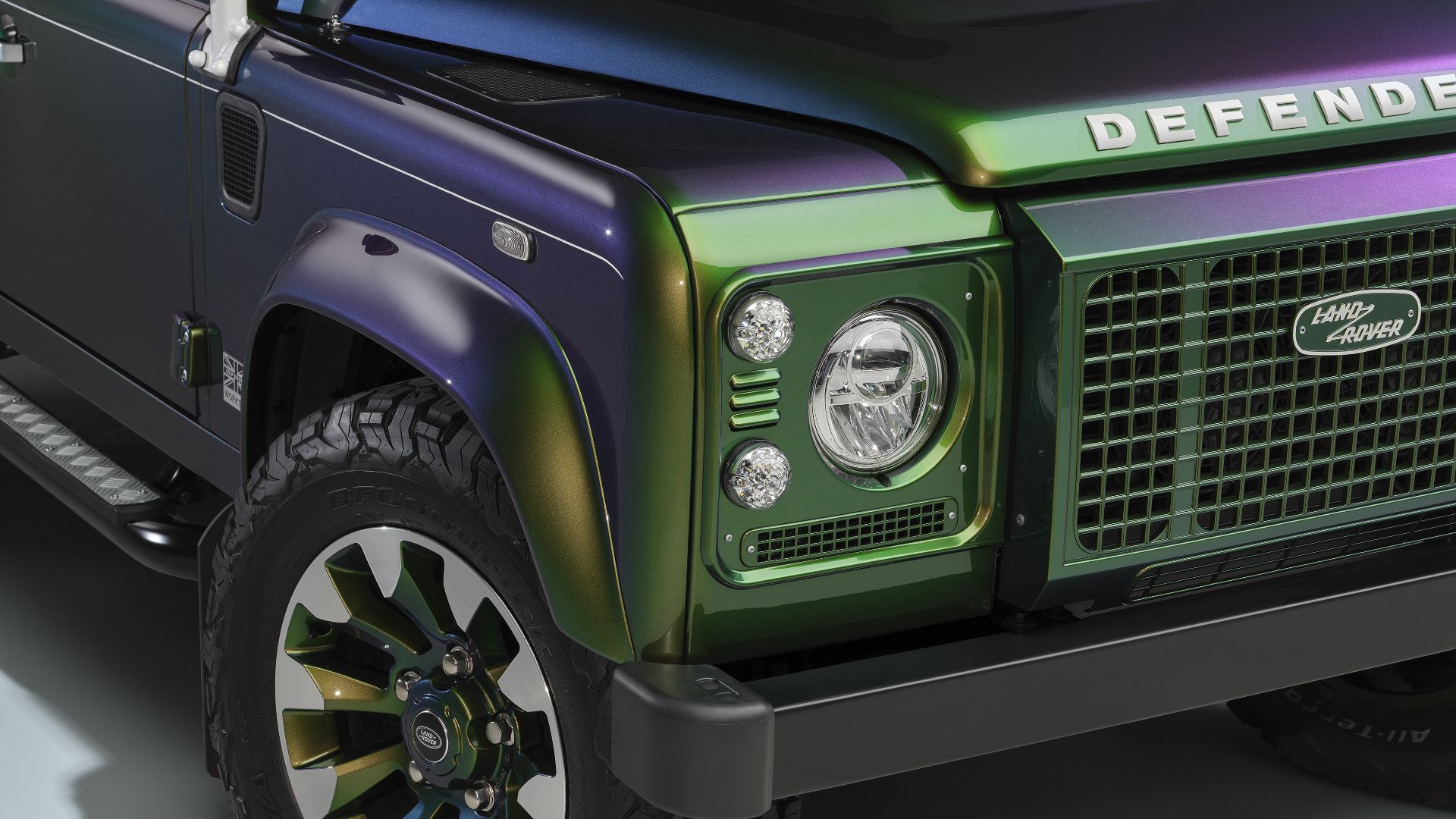 Color-Shifting Land Rover Defender Looks Like The Joker's New SUV