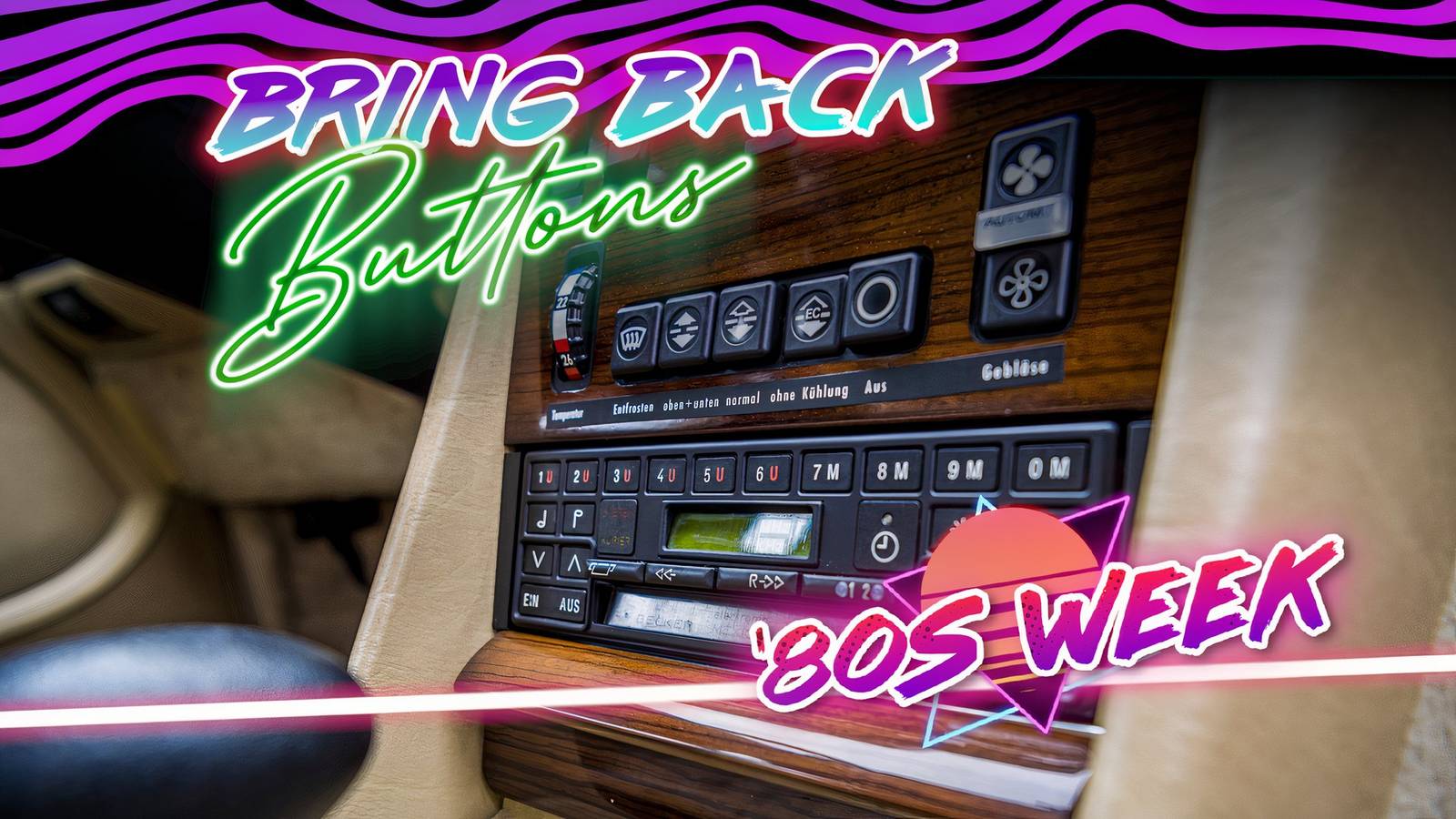 1980s Cars Were Peak Buttons In The Best Possible Way