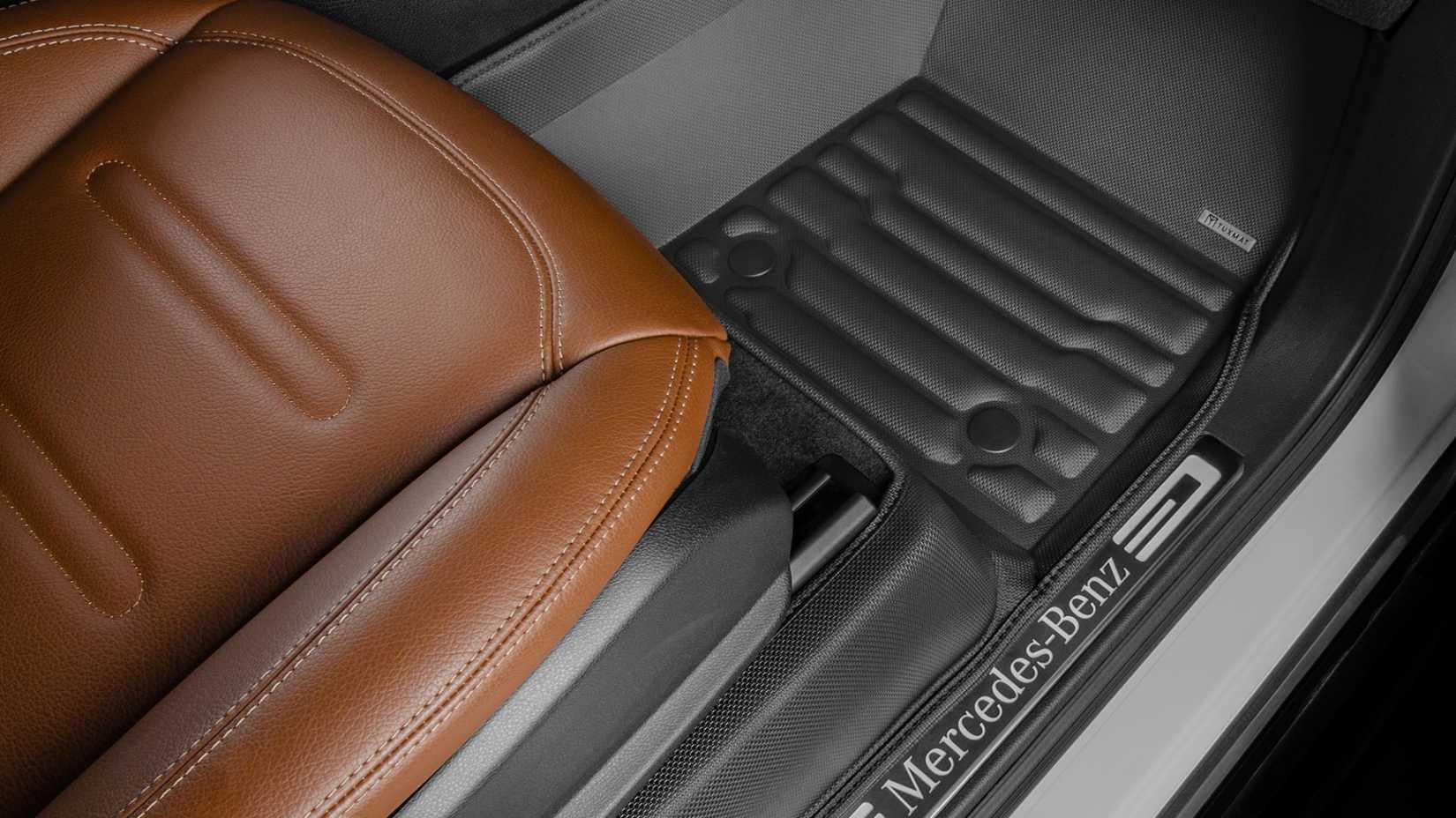 Tuxmat premium floor mats in a Mercedes