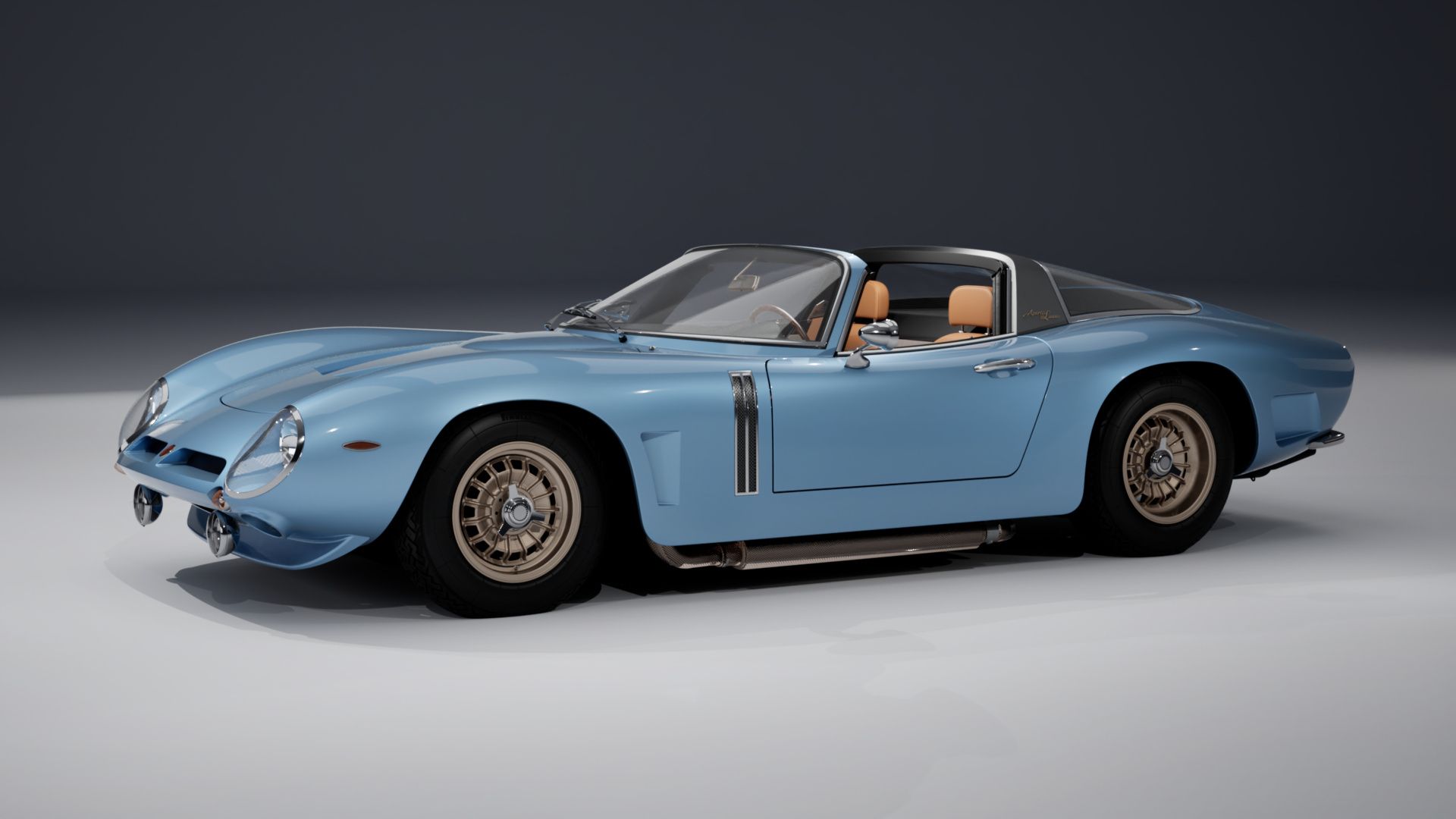 The Retro Italian Sports Car With A Chevy V8 Looks Even Better