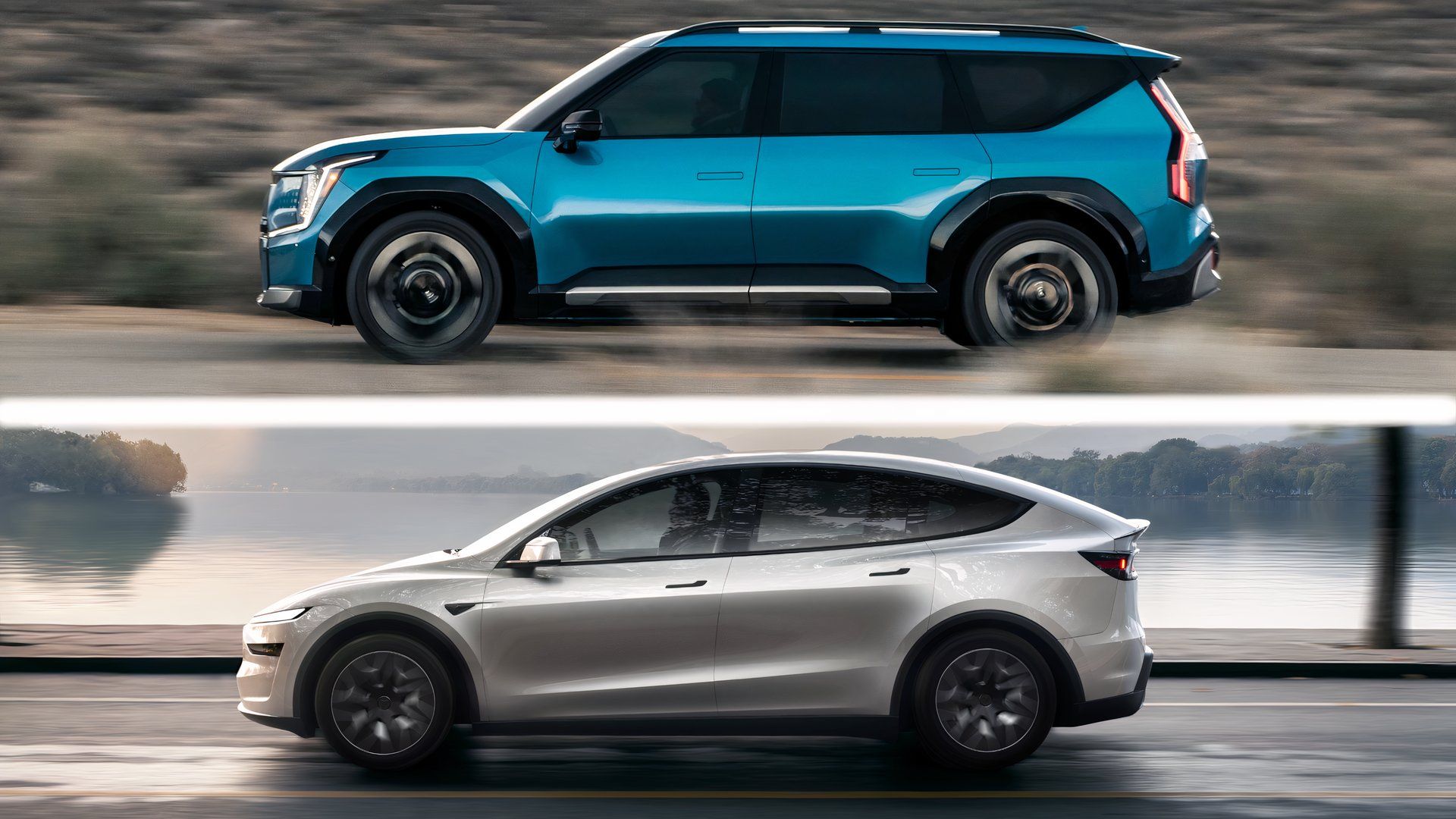 Stół dla dzieci kontra salon: Czy 3-rzędowy Model Y Tesli może się równać z Kia EV9 i Hyundaiem I