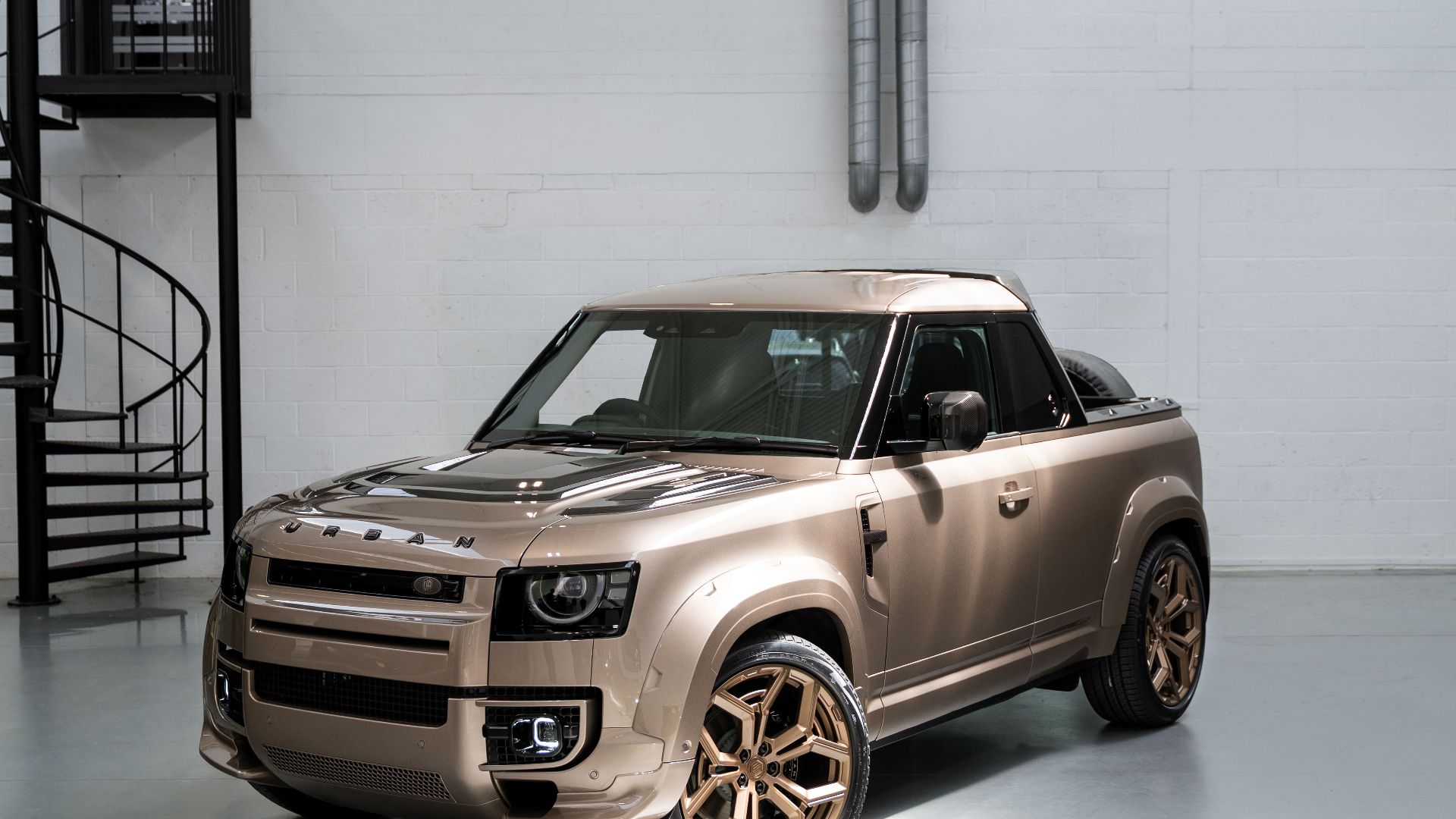 Urban's New Two-Door Land Rover Pickup Is Like A Slate Truck On Steroids