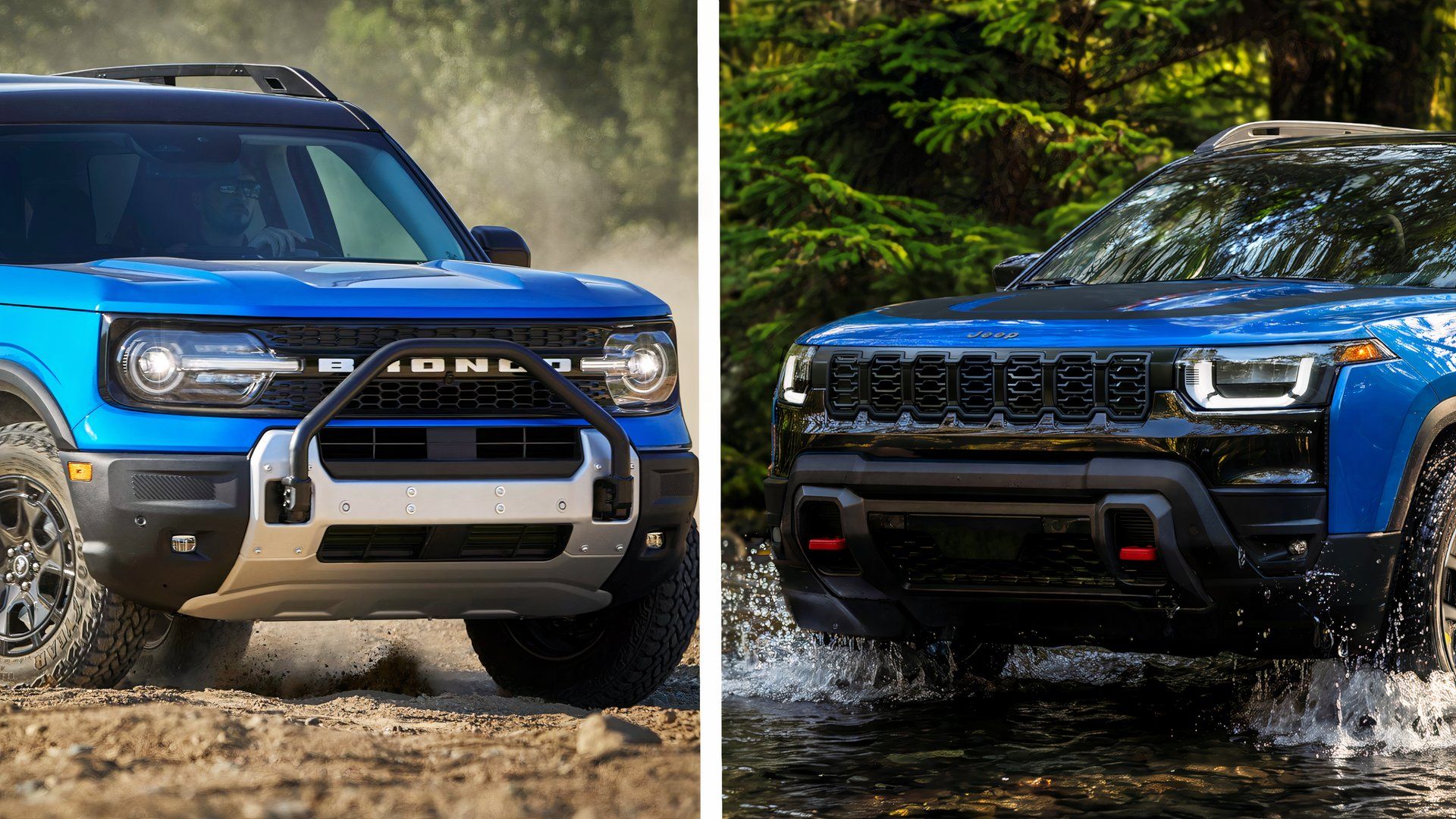 Rywalizacja w terenie nabrała ostrości: 2027 Jeep Cherokee Trailhawk kontra Ford Bronco Sport Sasquatch