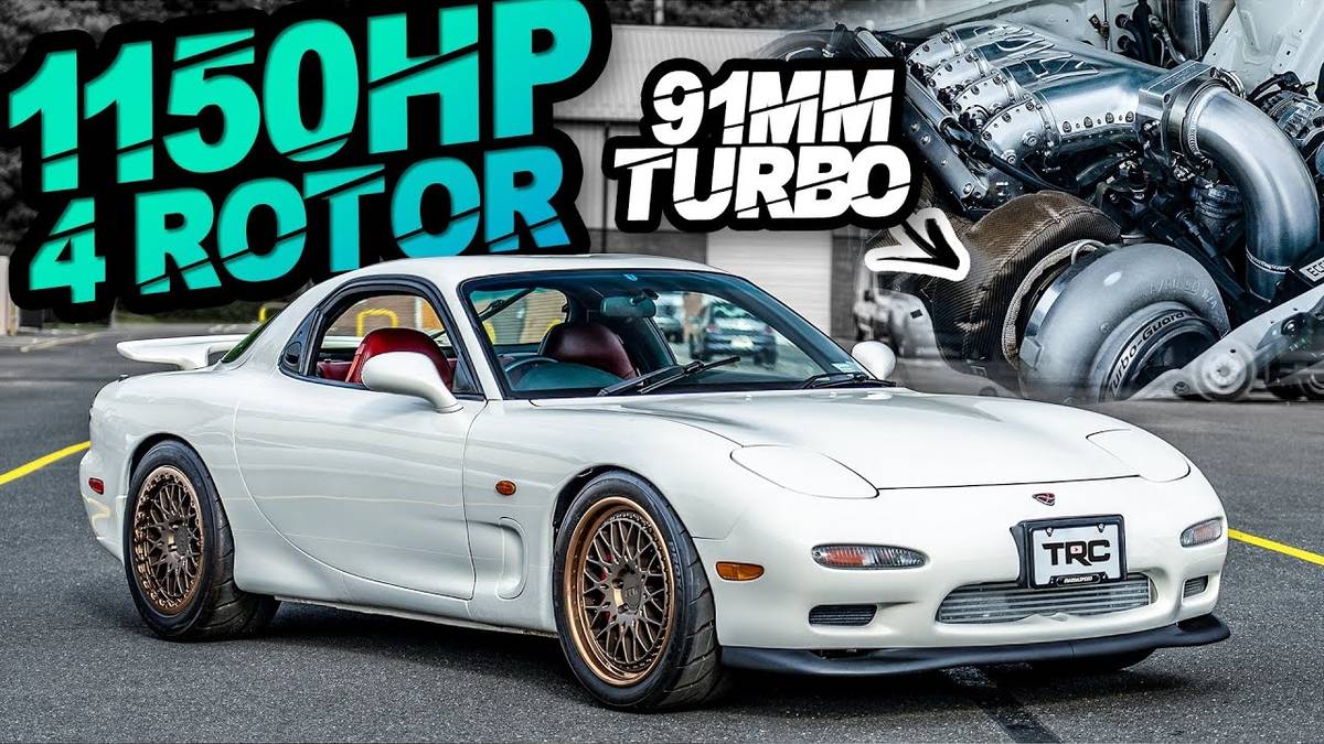 Quad-Rotor Mazda RX-7 Is A Screaming 1,150-HP Monster