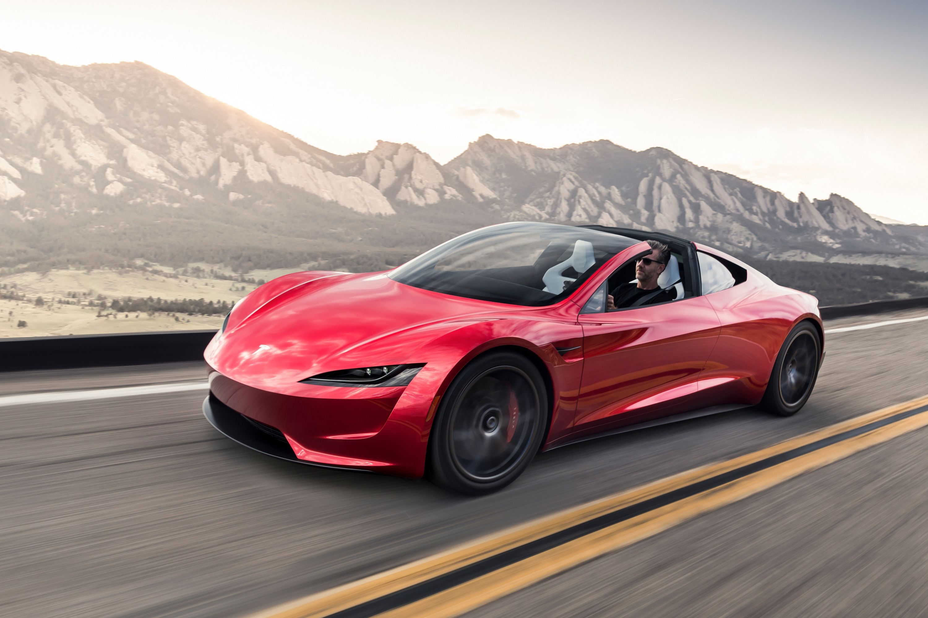 Tesla roadster deals mileage per charge