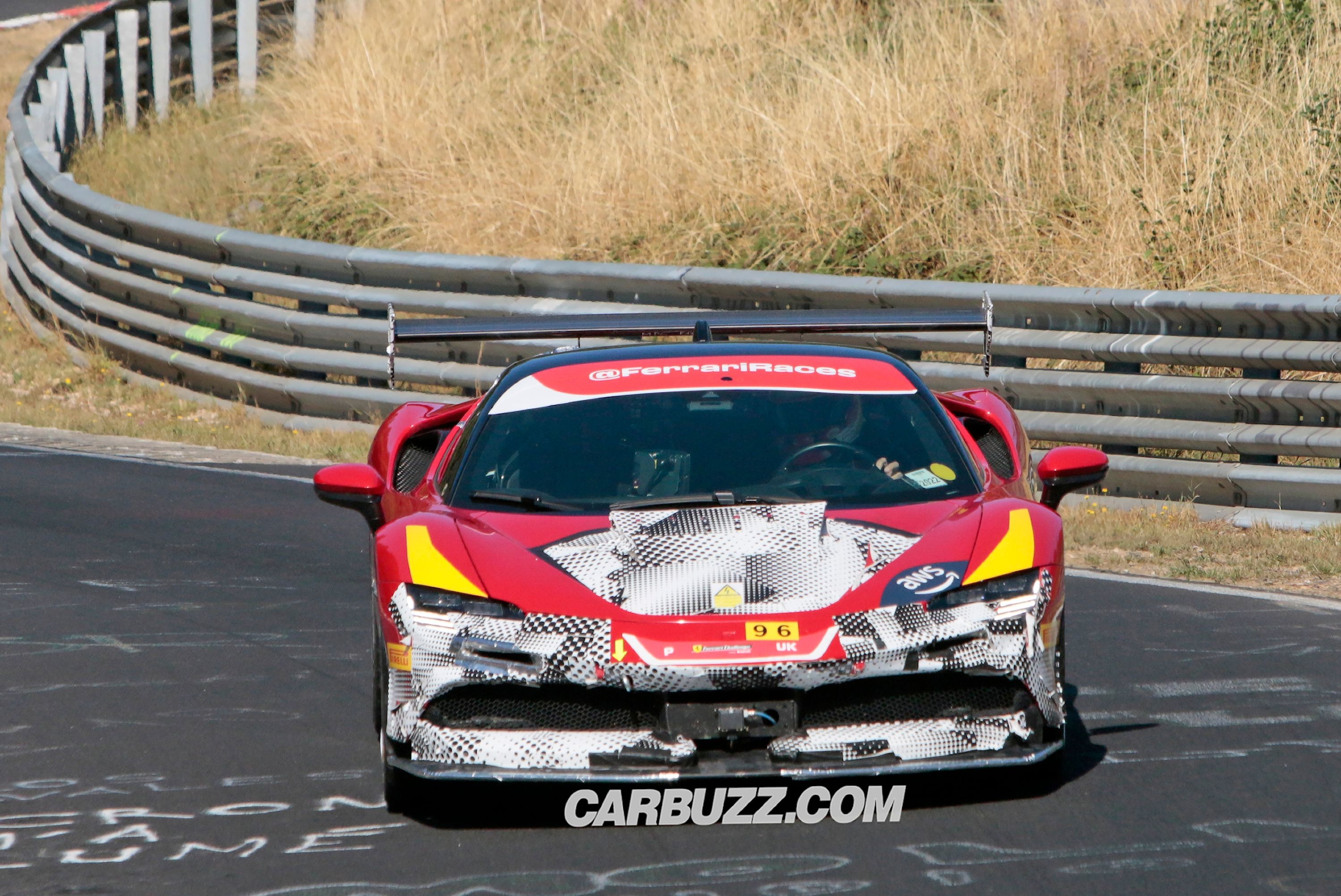 Ferrari SF90 Versione Speciale Spied With Enormous Wing