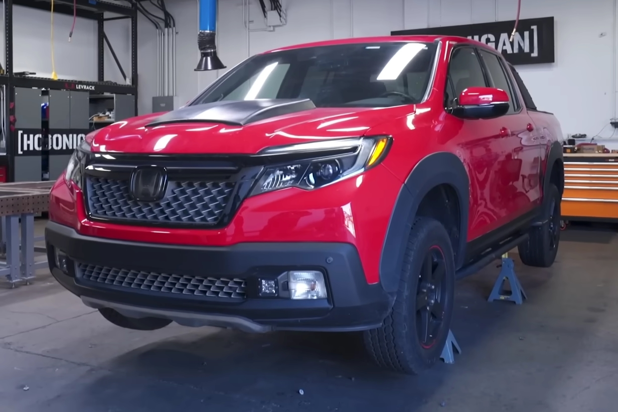 Hoonigan Fits A 700-HP IndyCar V6 Engine To 2017 Honda Ridgeline For ...