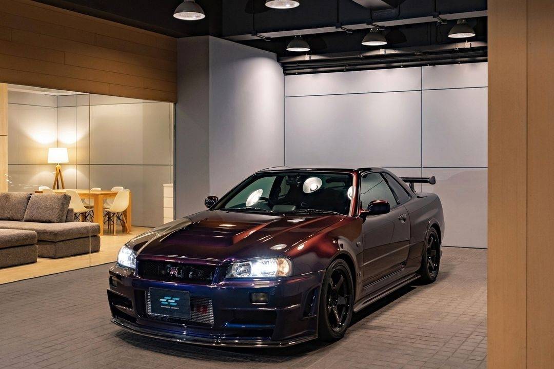 Gt R R34 Midnight Purple Custom Engine Zero-Mile Midnight Purple R34 Nissan GT-R Nismo With $40K Motor Sells ...
