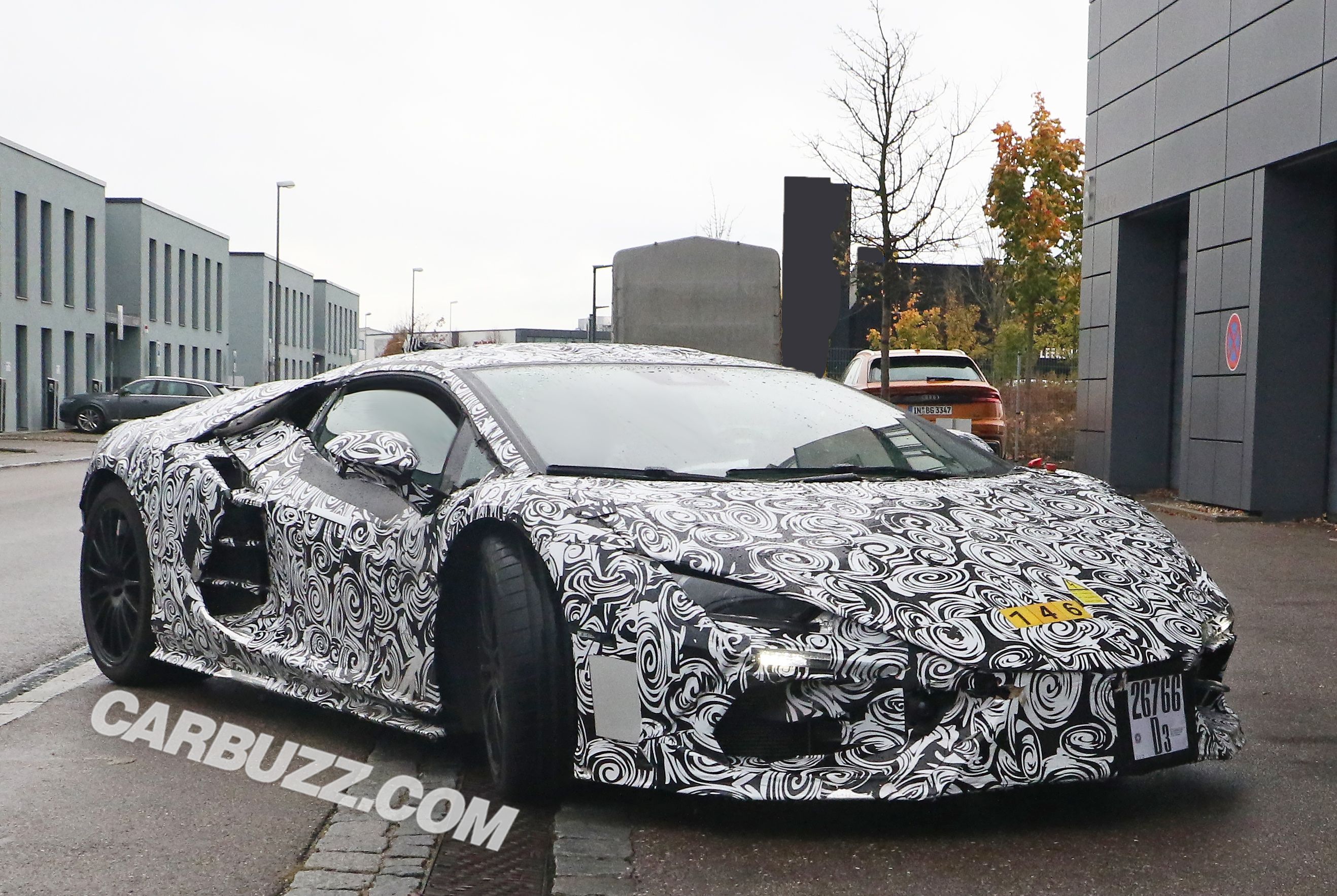 New Lamborghini Hybrid V12 Supercar Spied Inside And Out