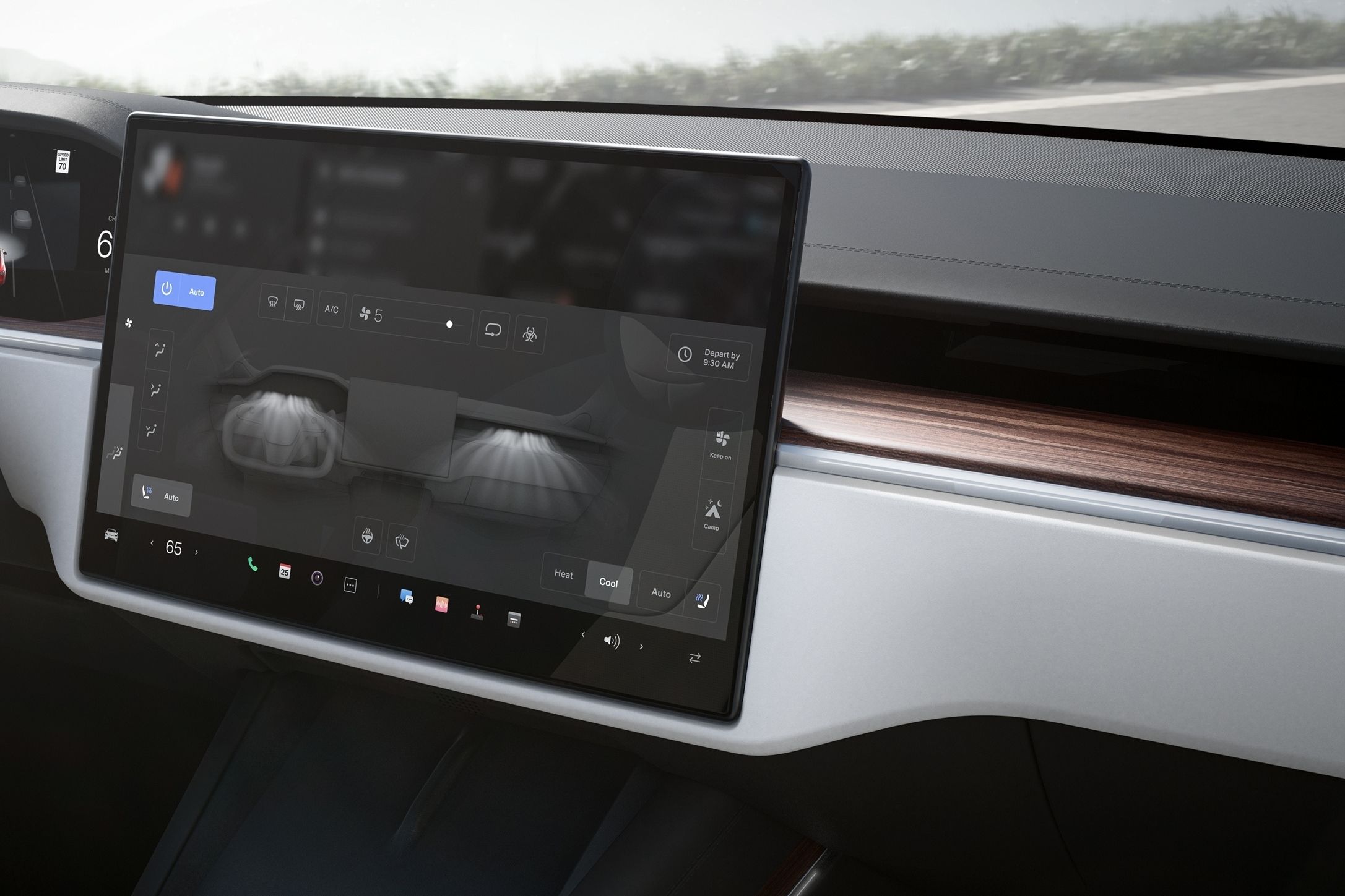 Here's Our First Look At Tesla's Rotating Infotainment Screen