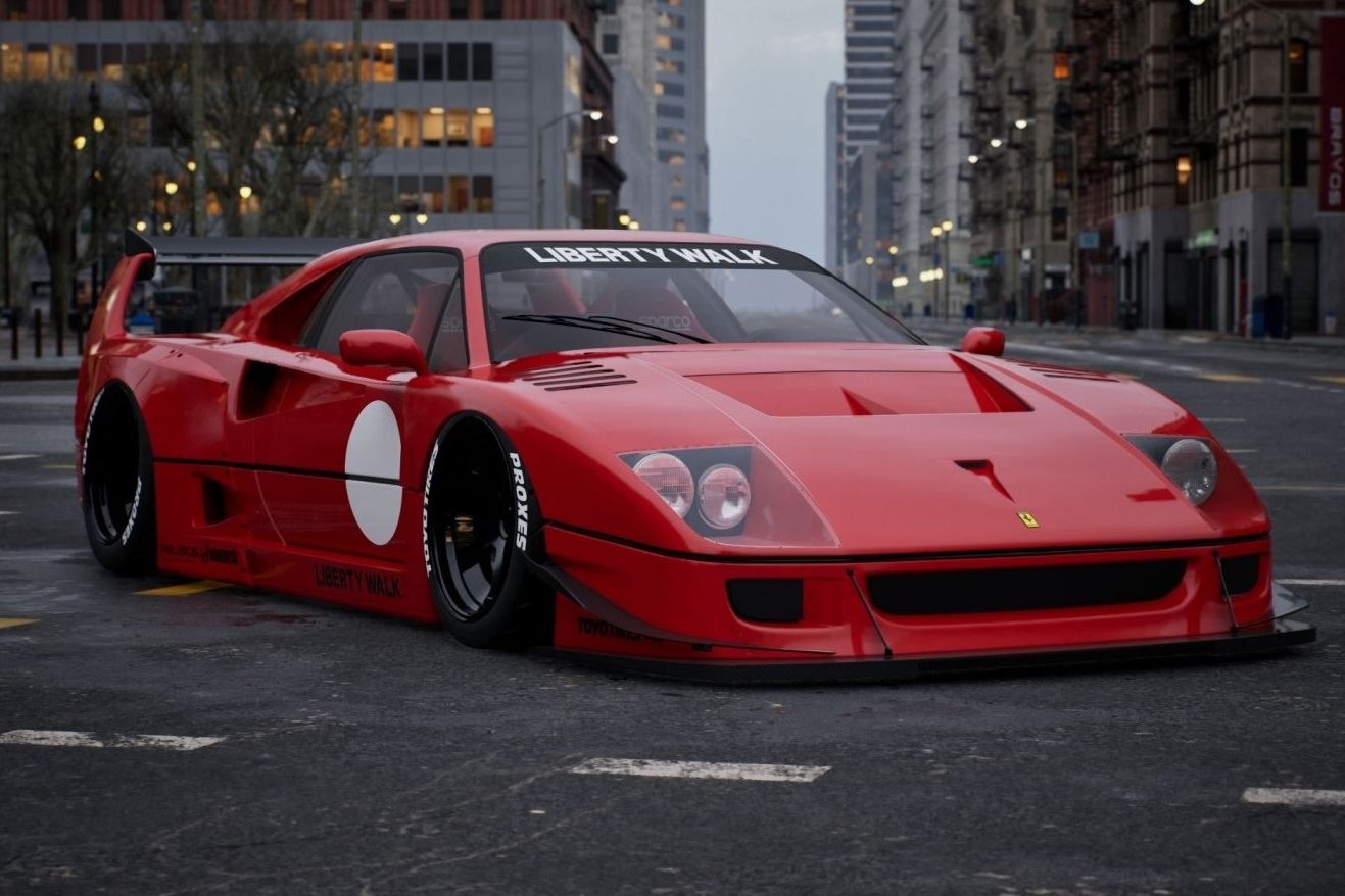 Liberty Walk Ferrari F40 Revealed Ahead Of Tokyo Auto Salon Debut