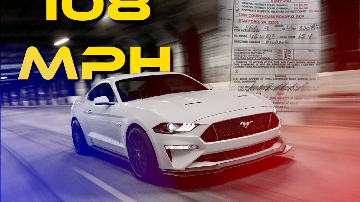 Police Catch 17-Year-Old Ford Mustang Driver Doing 108 MPH In A 40 MPH Zone