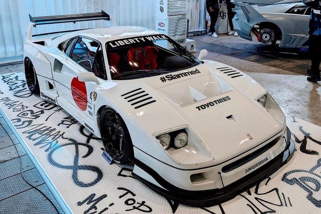 Liberty Walk Ferrari F40 Revealed With Chopped-Up Fenders And Disdain ...