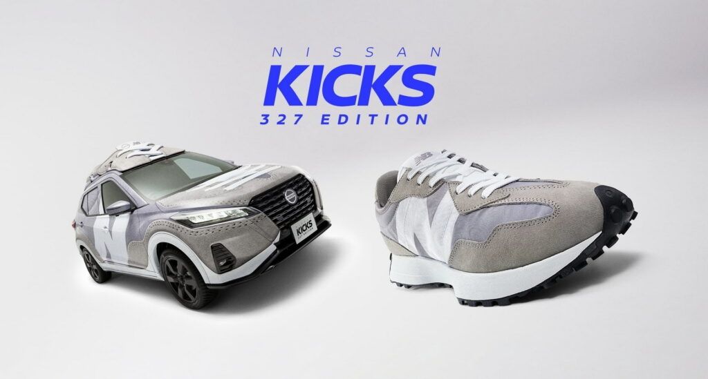 Nissan Transforms Kicks e-Power 4WD Into Giant New Balance Sneaker