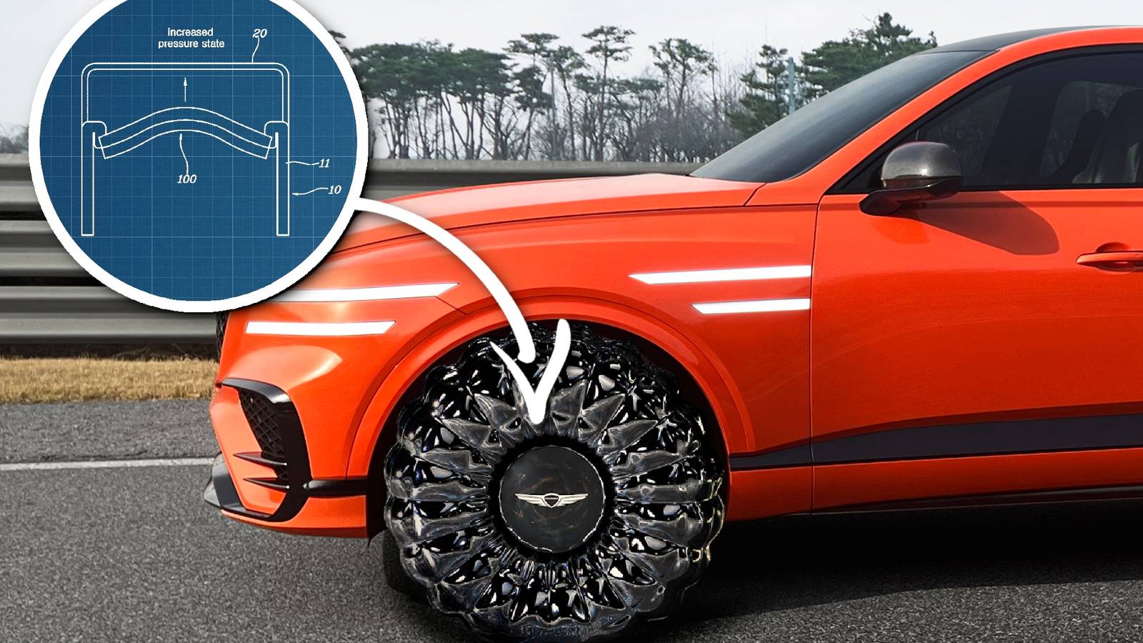 Hyundai's Shapeshifting Wheels Create Infinitely Variable Tire Pressures