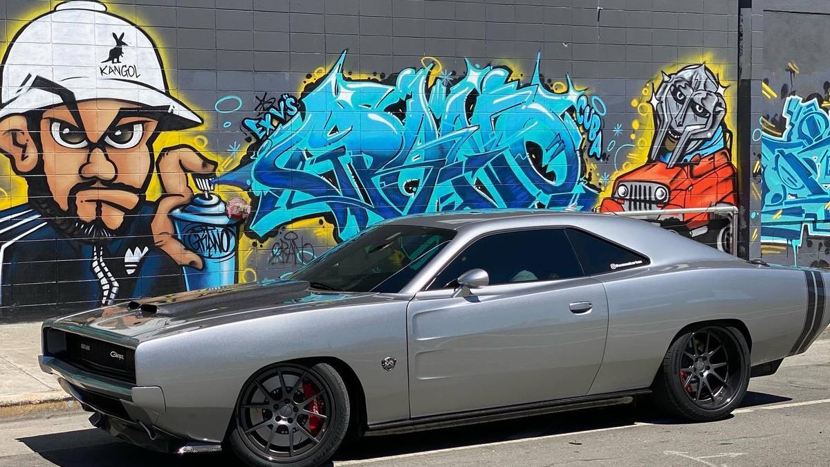 eXoMod Concepts Delivers A 1968 Dodge Charger Skin Over A Modern Challenger