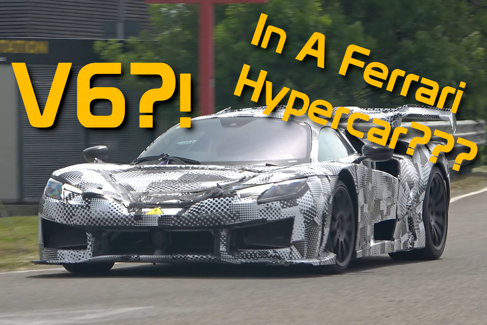 Ferrari Hypercar Prototype Spotted Again... With A V6?!