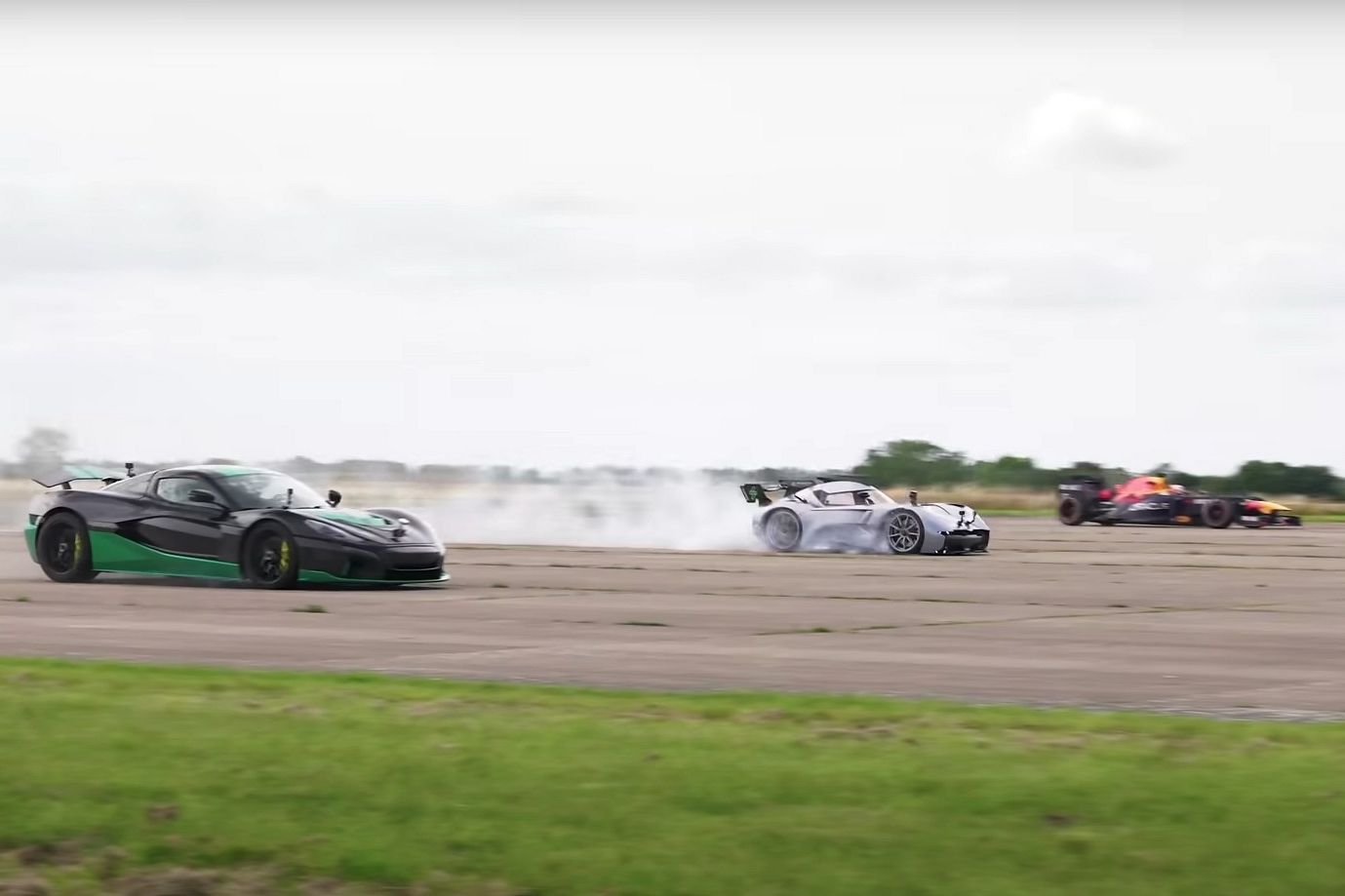 Watch: Rimac Nevera And McMurtry Speirling Demolish Formula 1 Car In A ...