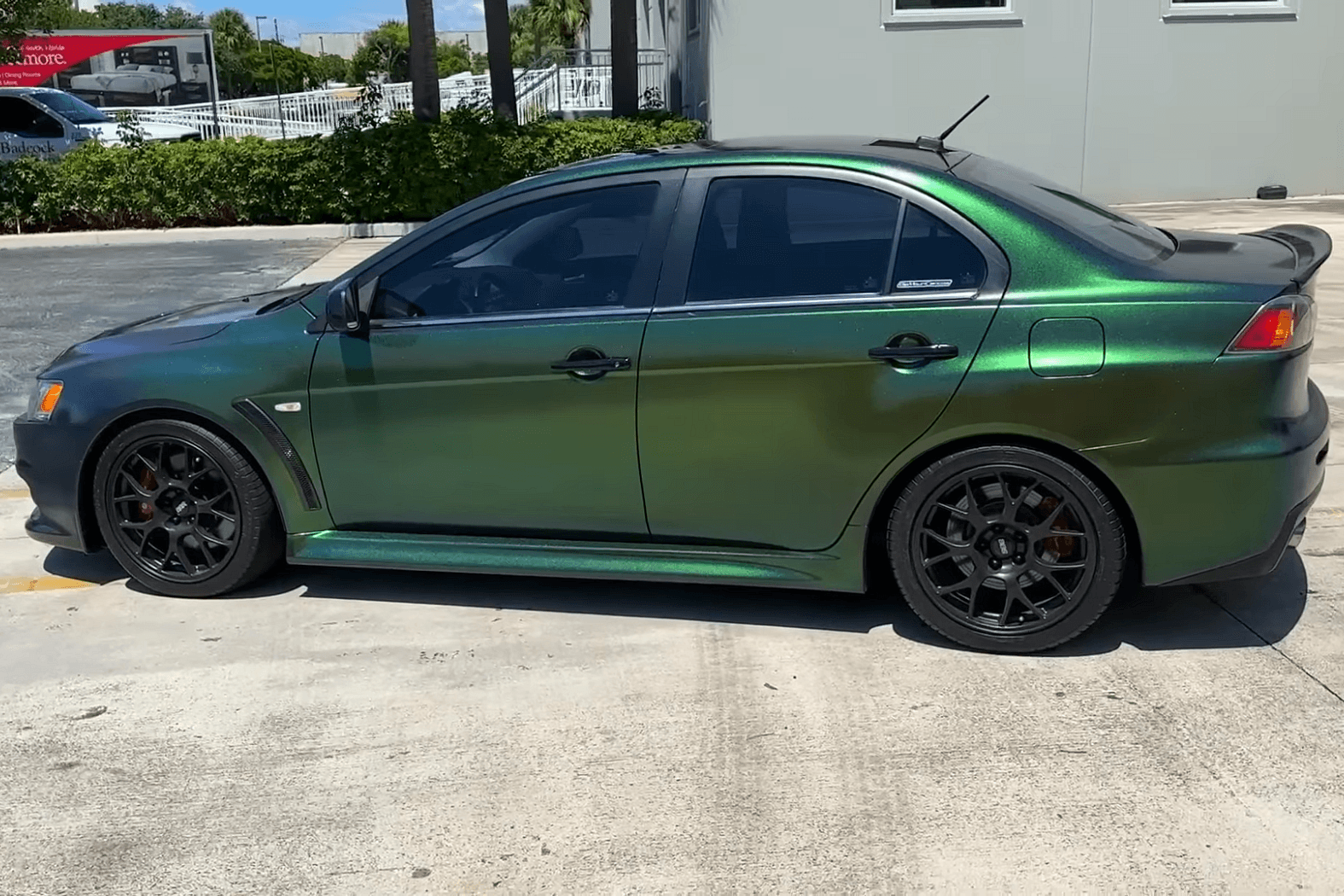 Mitsubishi Lancer Evo X Gets Insane Look With Rainbow Unicorn Chameleon ...