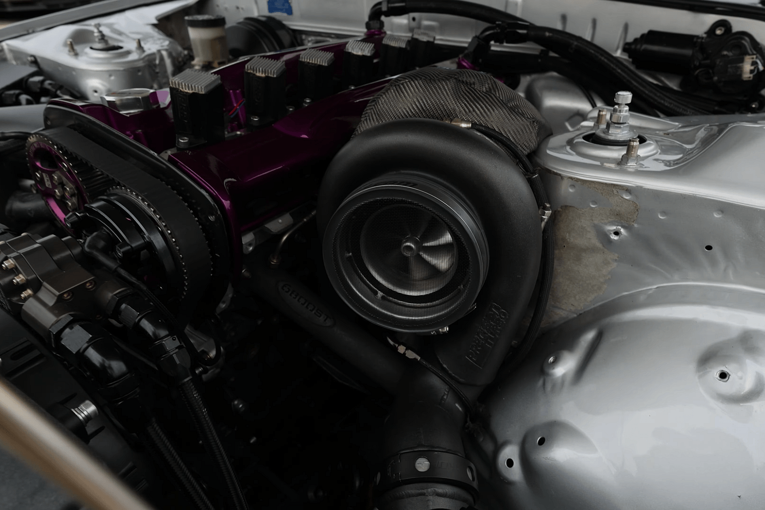 Nissan R32 Skyline GT-R With RD28 Diesel Block Makes 1,500 Horsepower