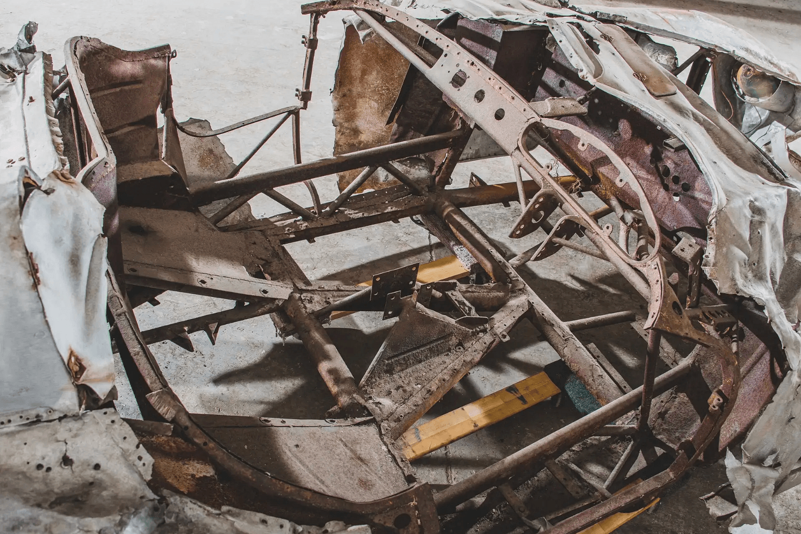 Someone Actually Bought This Wrecked Ferrari 500 Mondial
