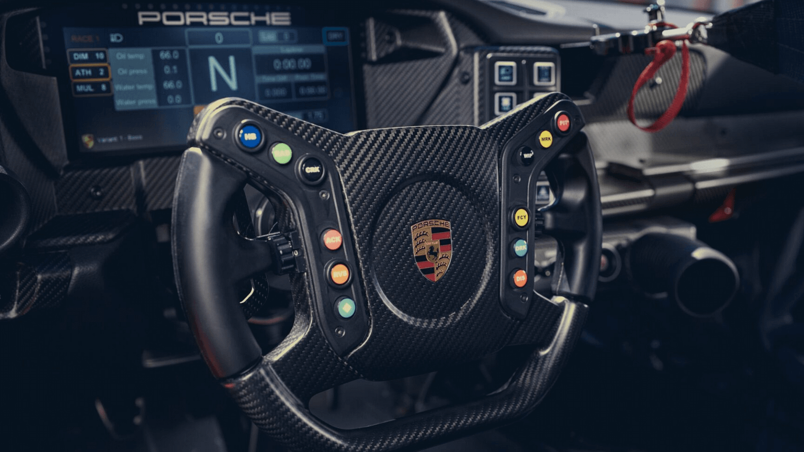 New Porsche Race Sim Steering Wheel Is From A Real 911 GT3 Race Car