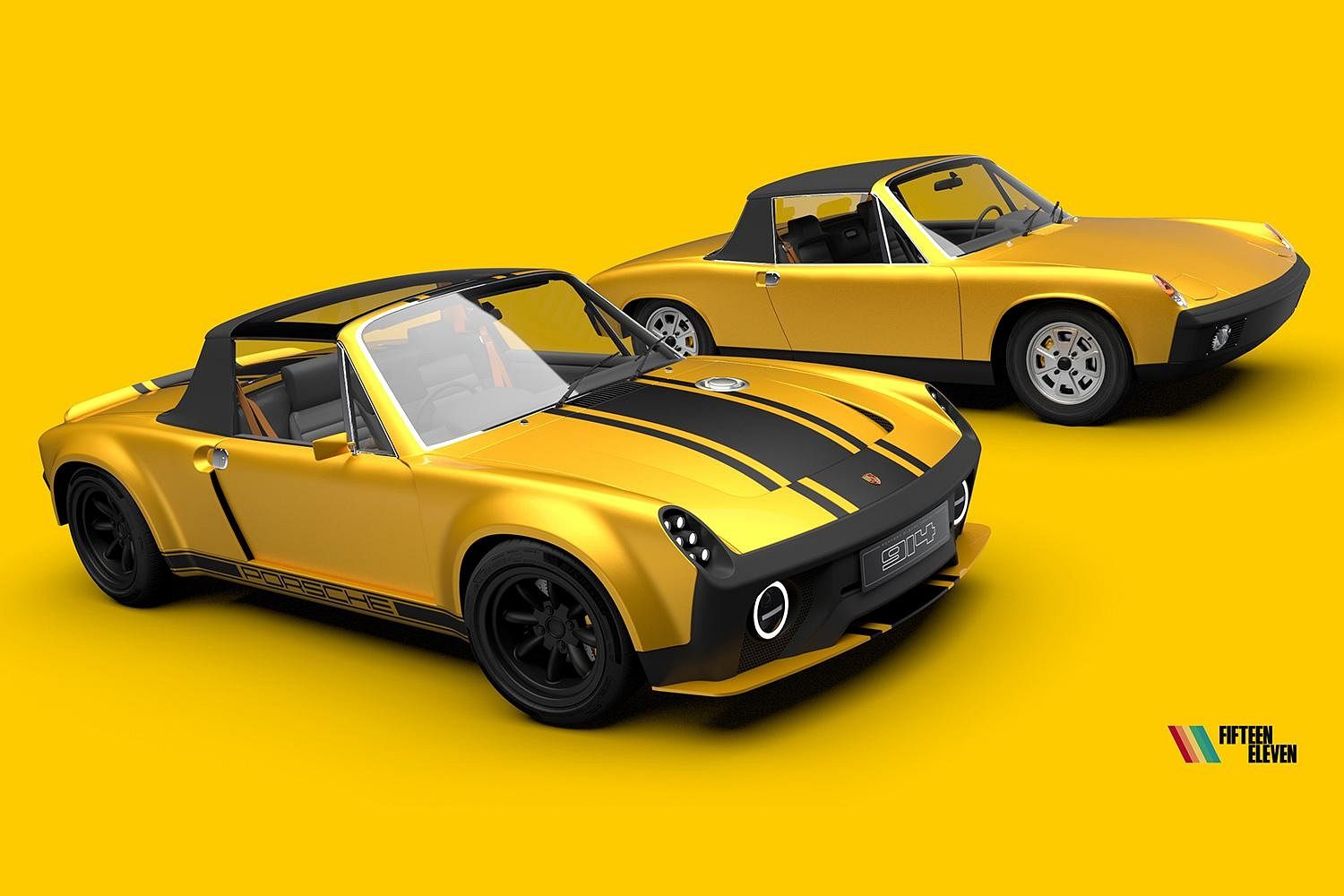 400-HP Porsche 914 Restomod Gets 3.8-Liter Cayman S Flat-6