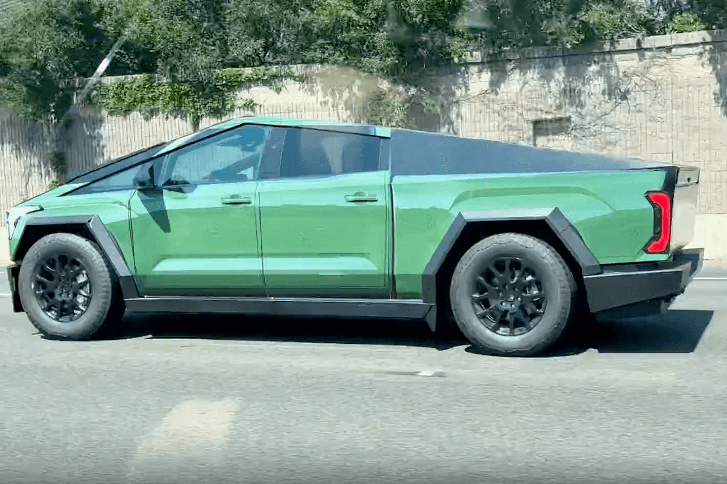 Tesla Cybertruck Pokes Fun At Toyota With Tundra Wrap