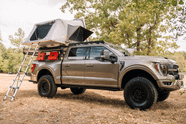 Custom Ford F 150 Features A Roof Height Tent And A Portable Shower