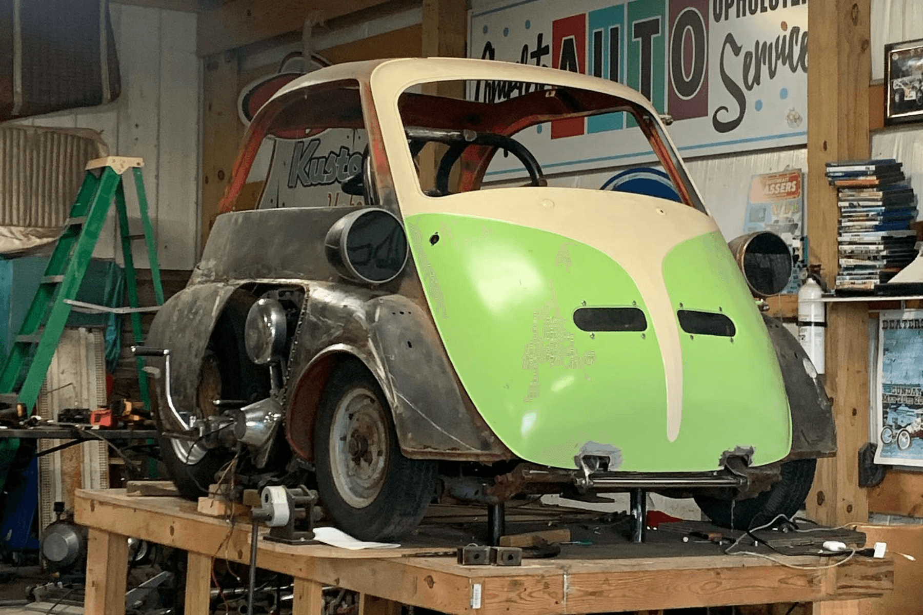 Meet The Custom BMW Isetta Pickup Truck With A Harley-Powered Brother