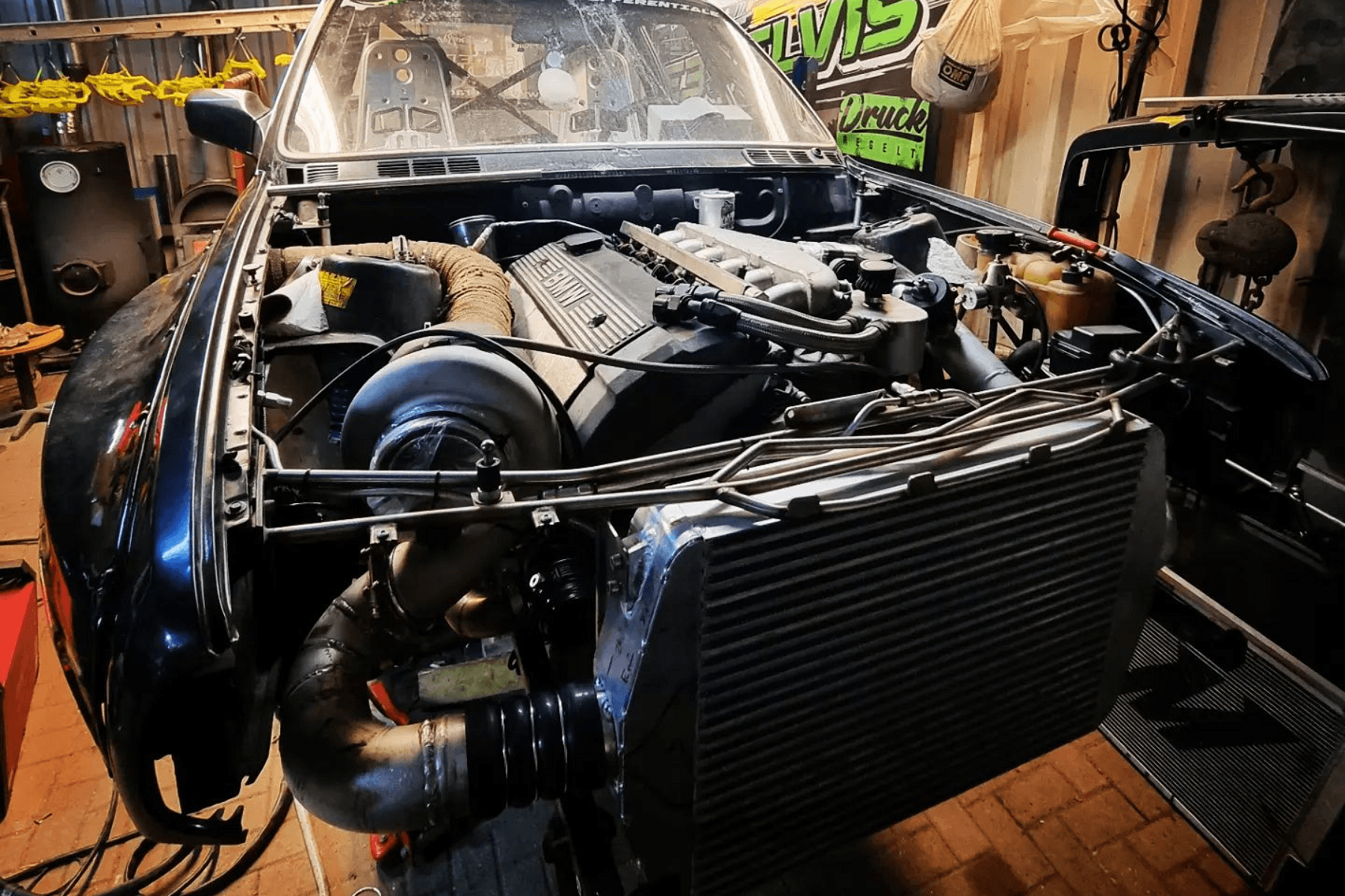 1100hp M50-Powered BMW E30 Dragster