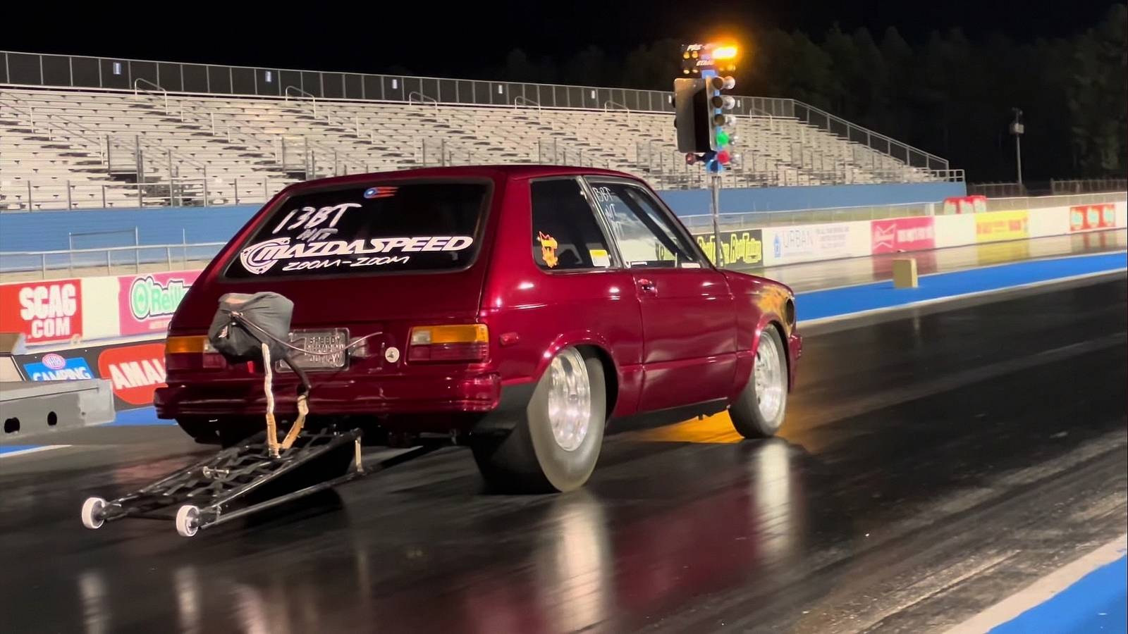 Rotary-Powered Toyota Starlet Is A 1,072-HP Dragster