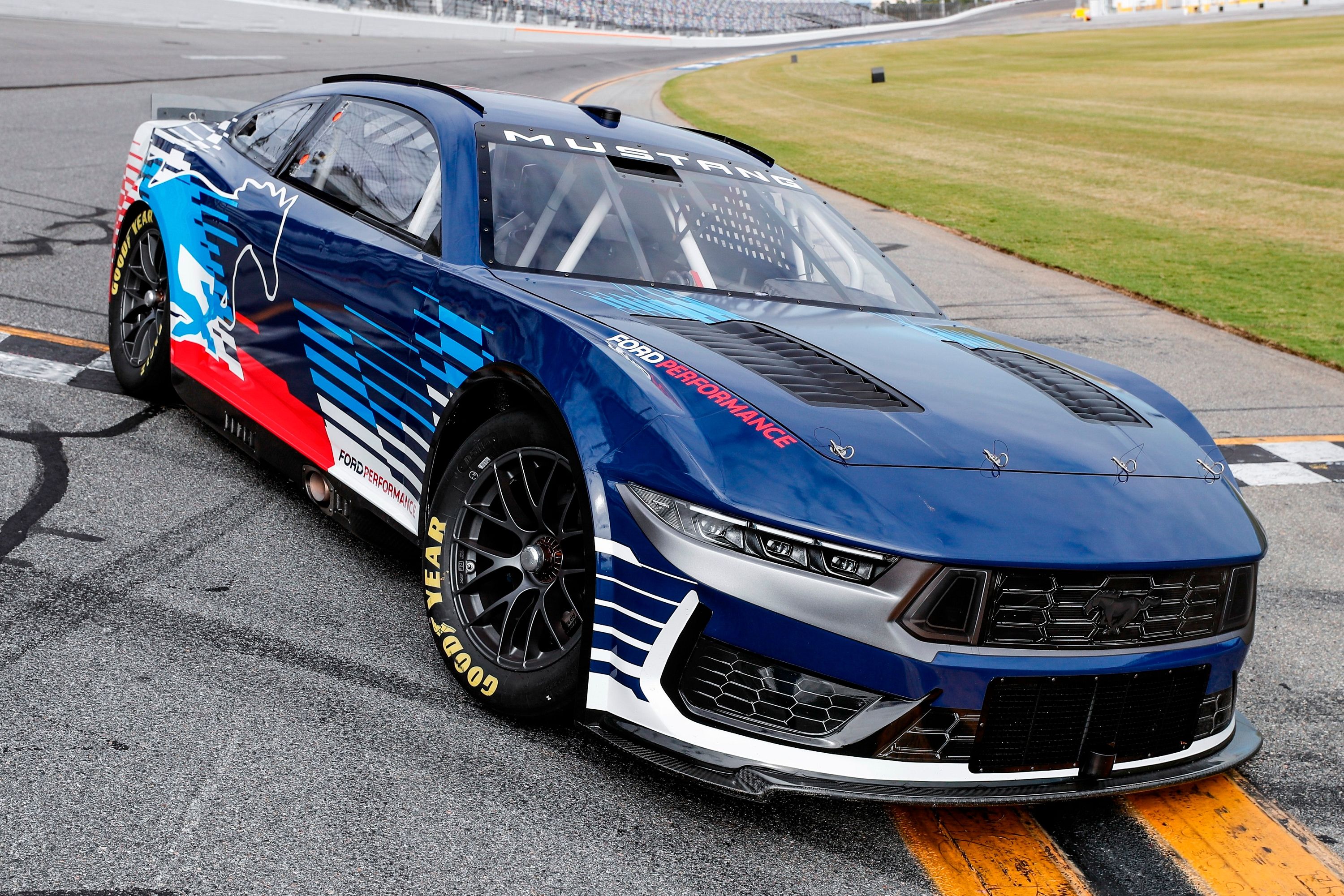 New Ford Mustang For 2024 NASCAR Series Breaks Cover