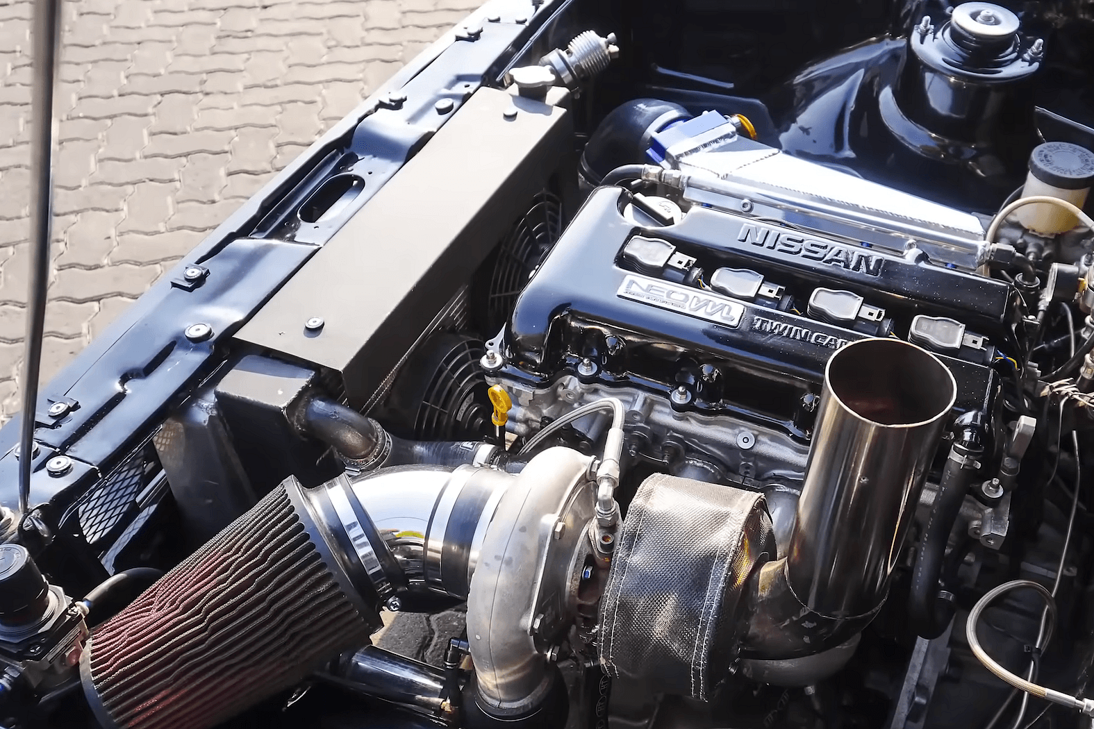 VW Rabbit With Nissan SR20 Swap Is A 1,000-HP Drag Monster