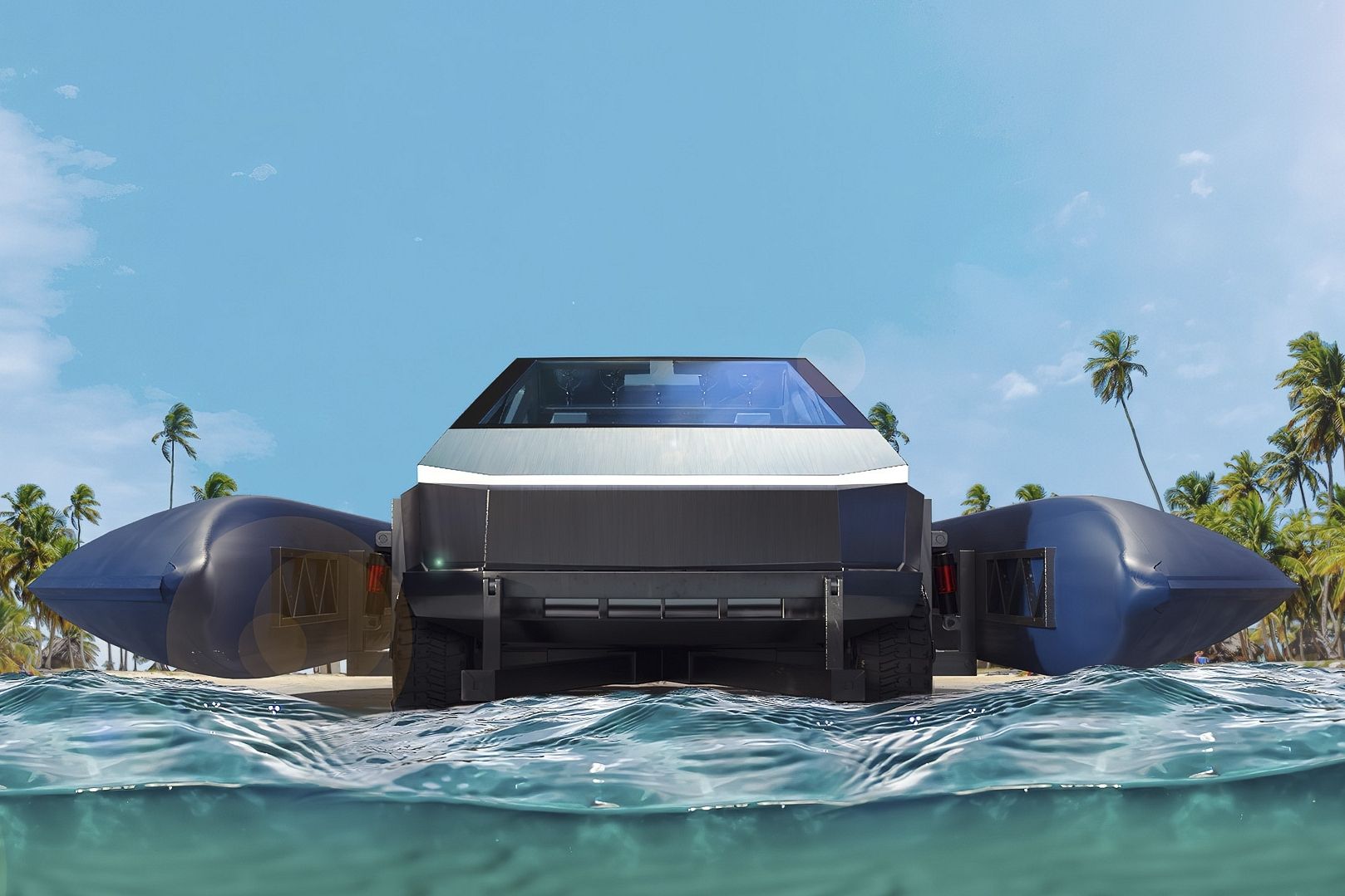 Elon Musk Hints At Potential Boat Mode For Cybertruck