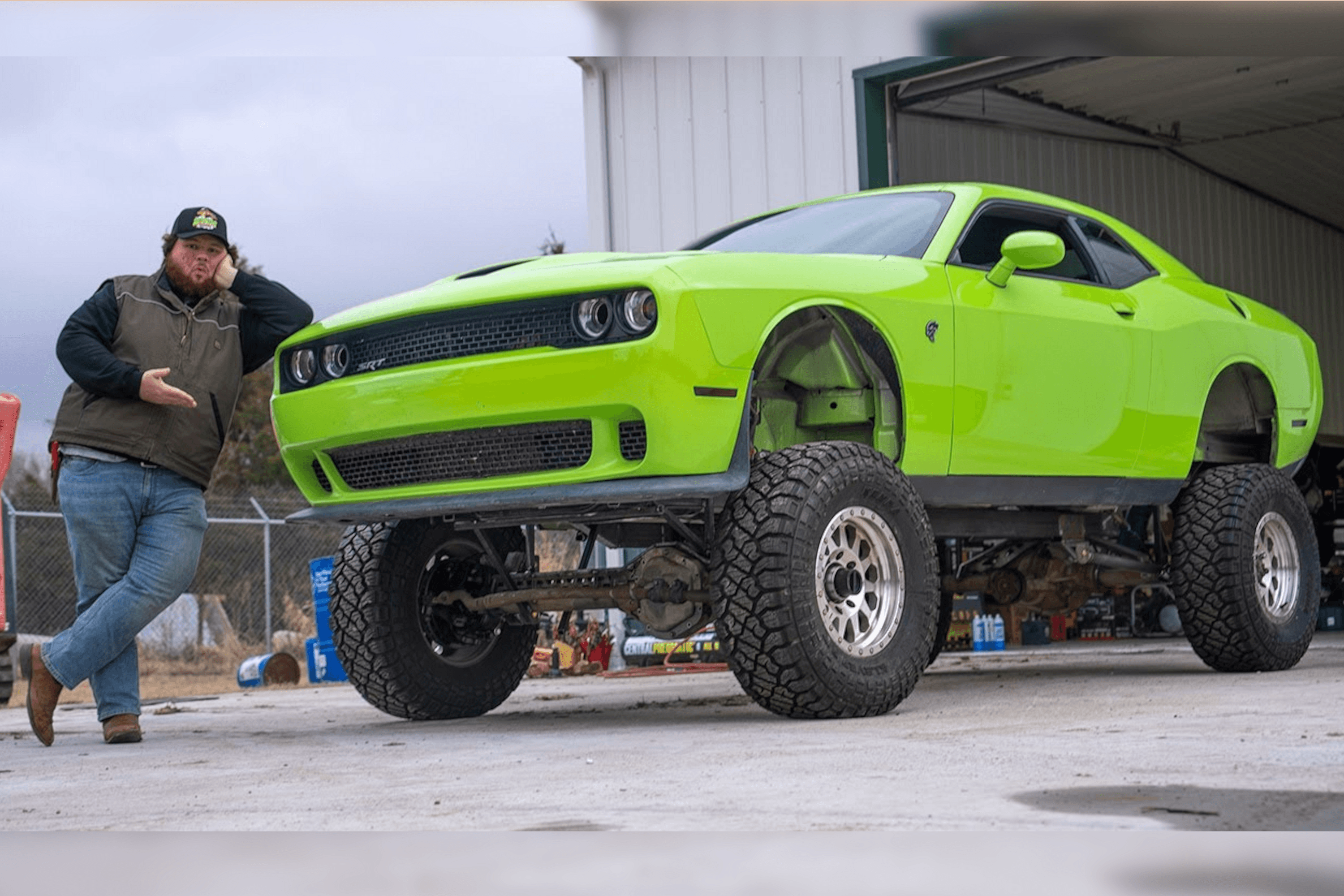 Watch: Dodge Challenger Hellcat Converted Into An Off-Road Monster