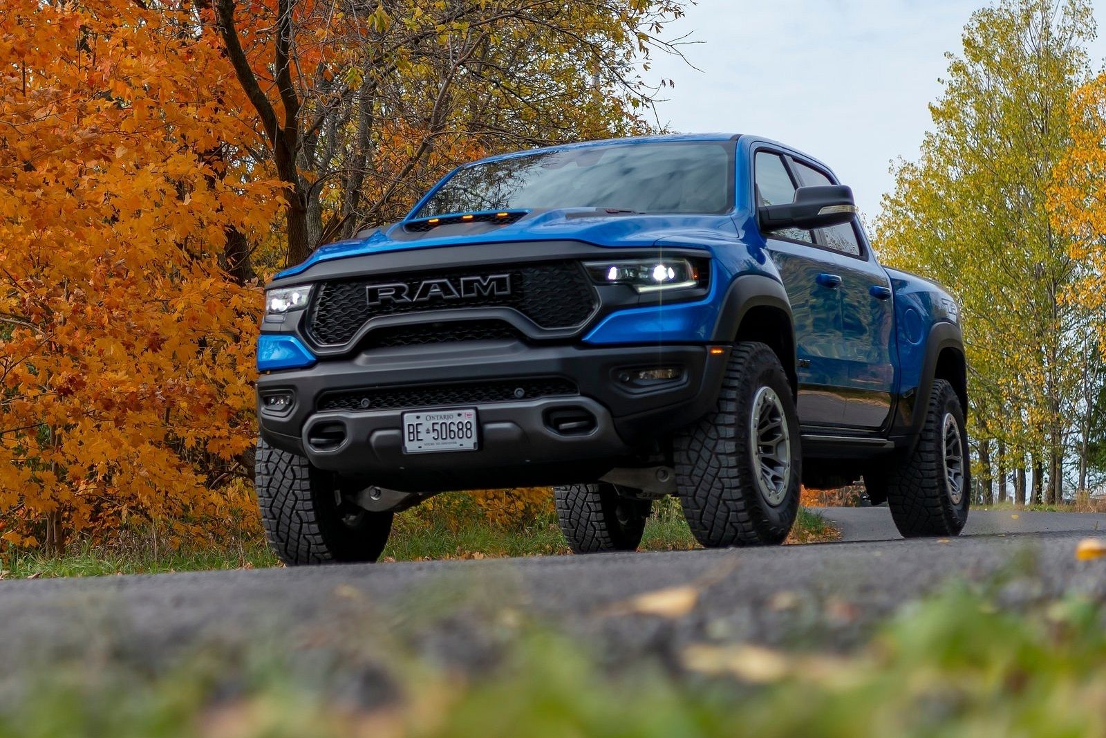 Ram 1500 TRX Struggles For Grip On Icy Rally Course
