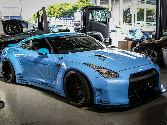 LIBERTY WALK LB★Light Blue Liberty Walk LB-Works Lamborghini Aventador (Sky Blue