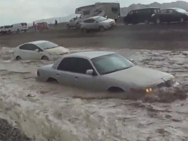 Prius Gets Swept Away by Flash Floods in Vegas