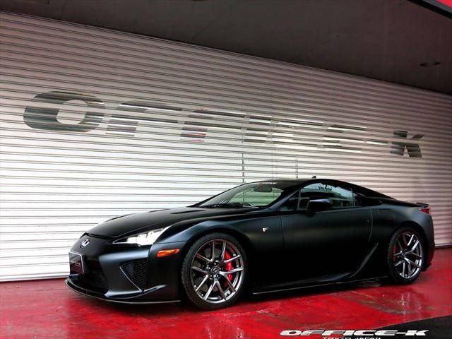 Office-K Wraps LFA in Satin Black, Adds Custom Exhaust