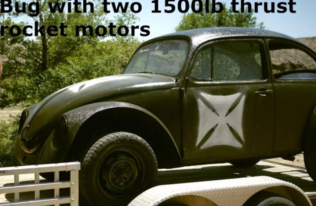Rocket-Powered VW Bug Hits 100mph In 2 Seconds